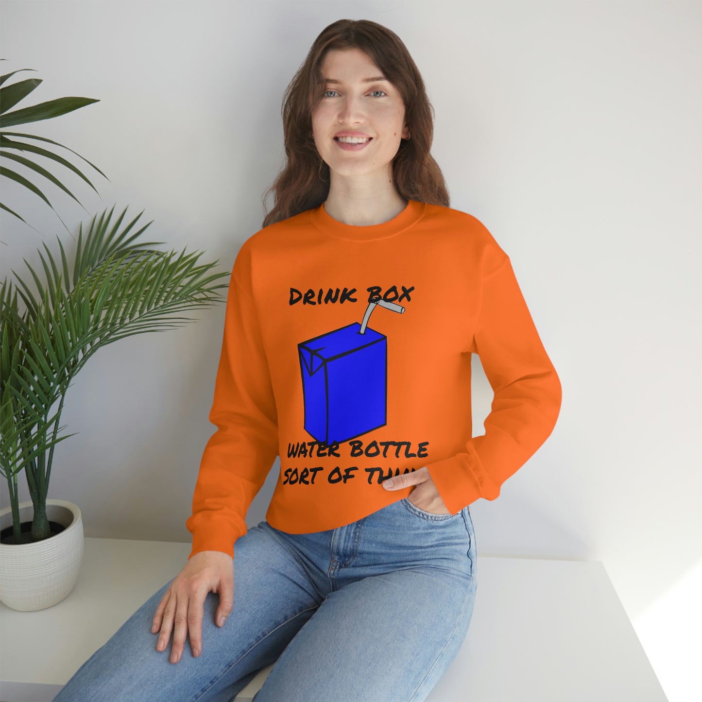 Drink Box Water Bottle Unisex Heavy Blend™ Crewneck Sweatshirt