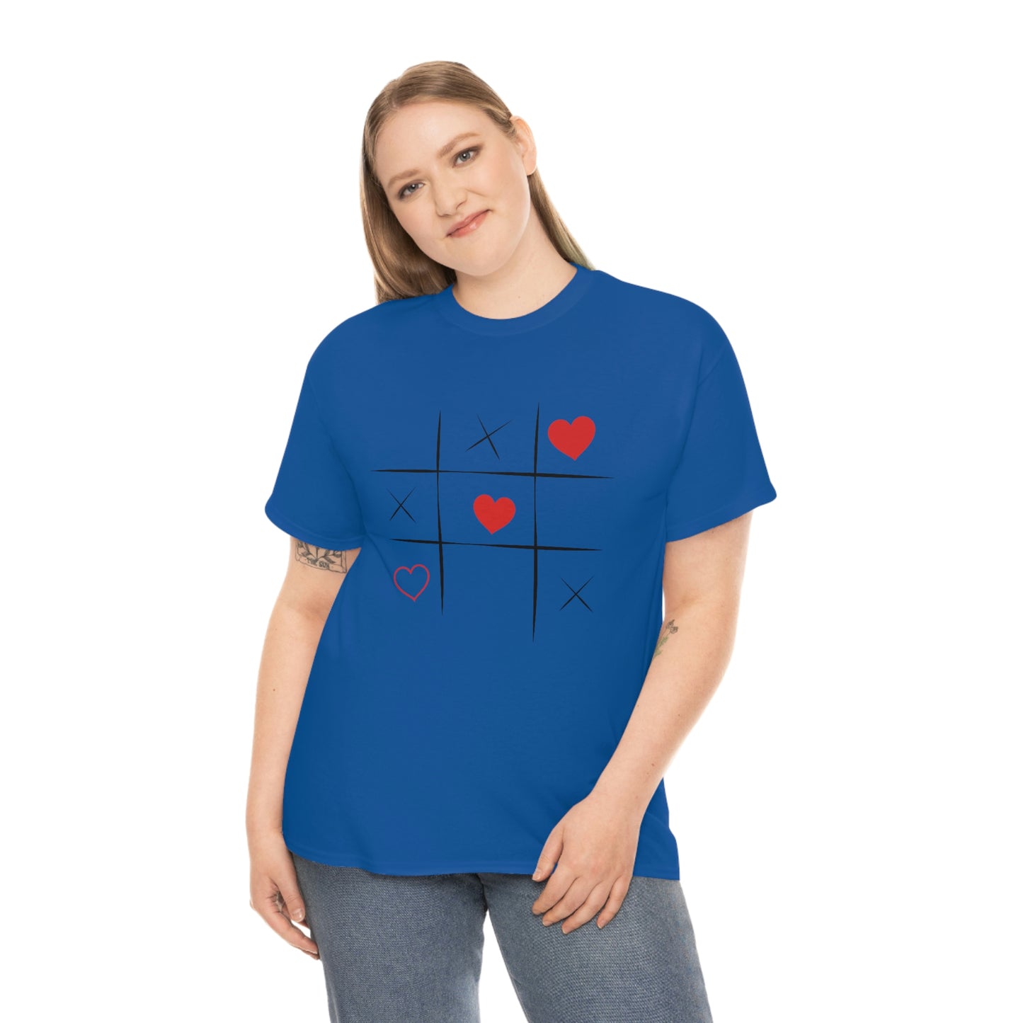 X & Hearts Unisex Heavy Cotton Tee