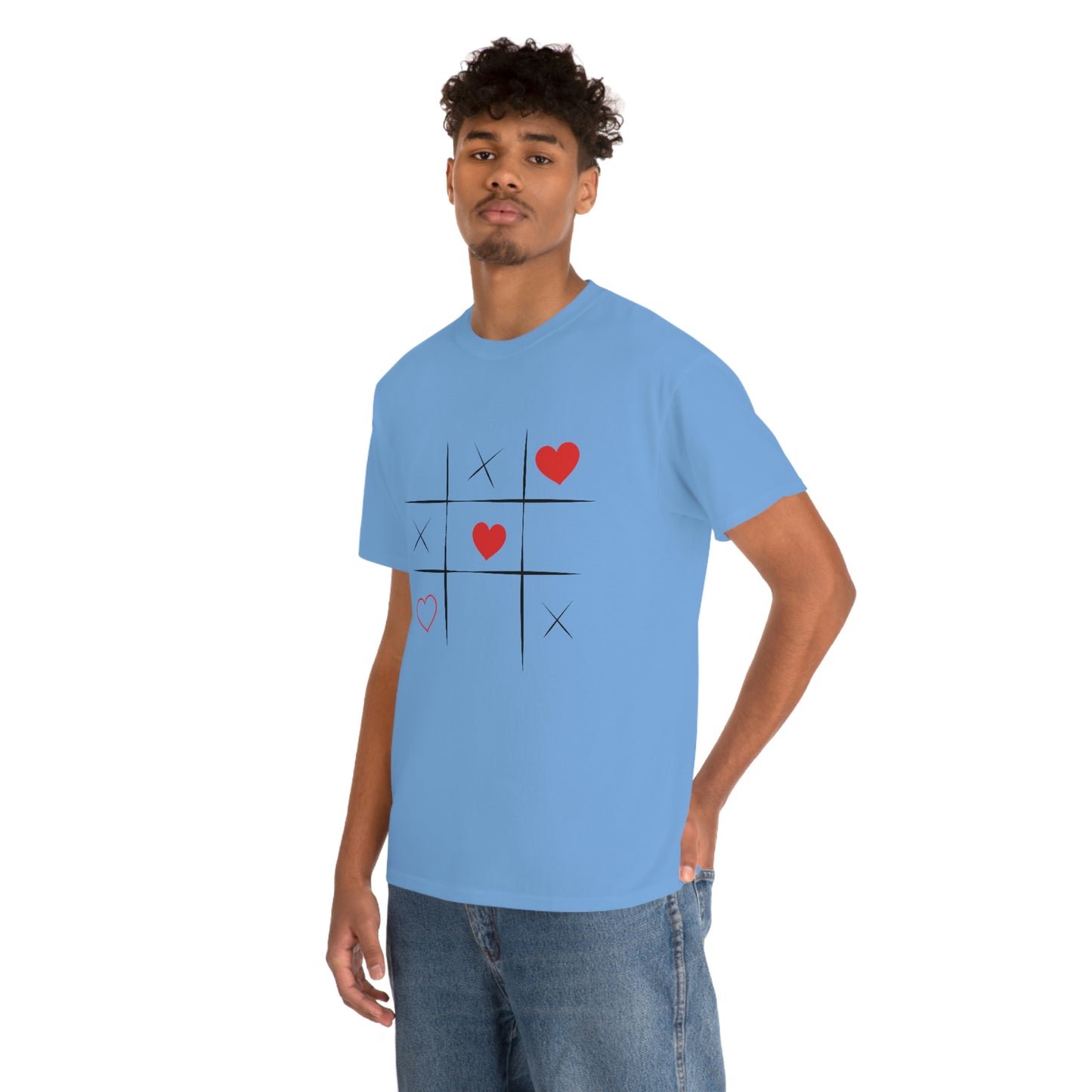 X & Hearts Unisex Heavy Cotton Tee