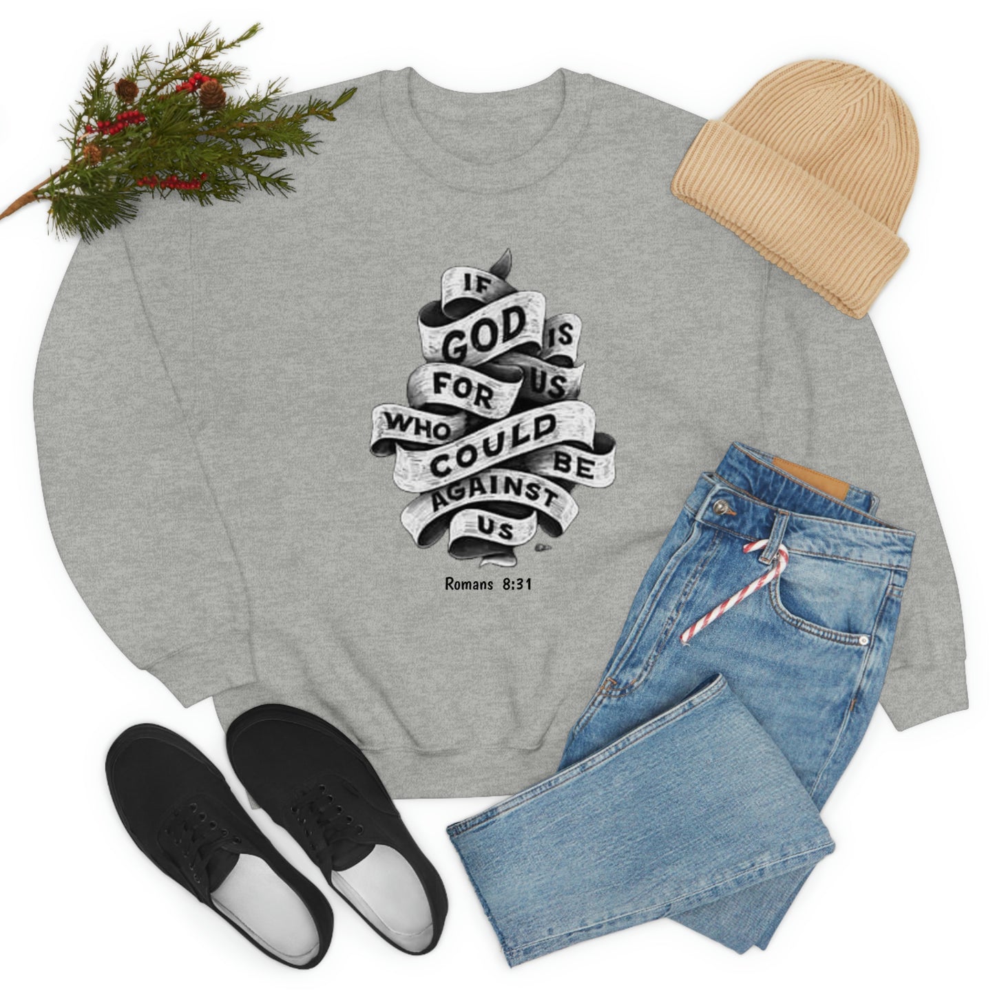 If God Is For Us Unisex Heavy Blend™ Crewneck Sweatshirt