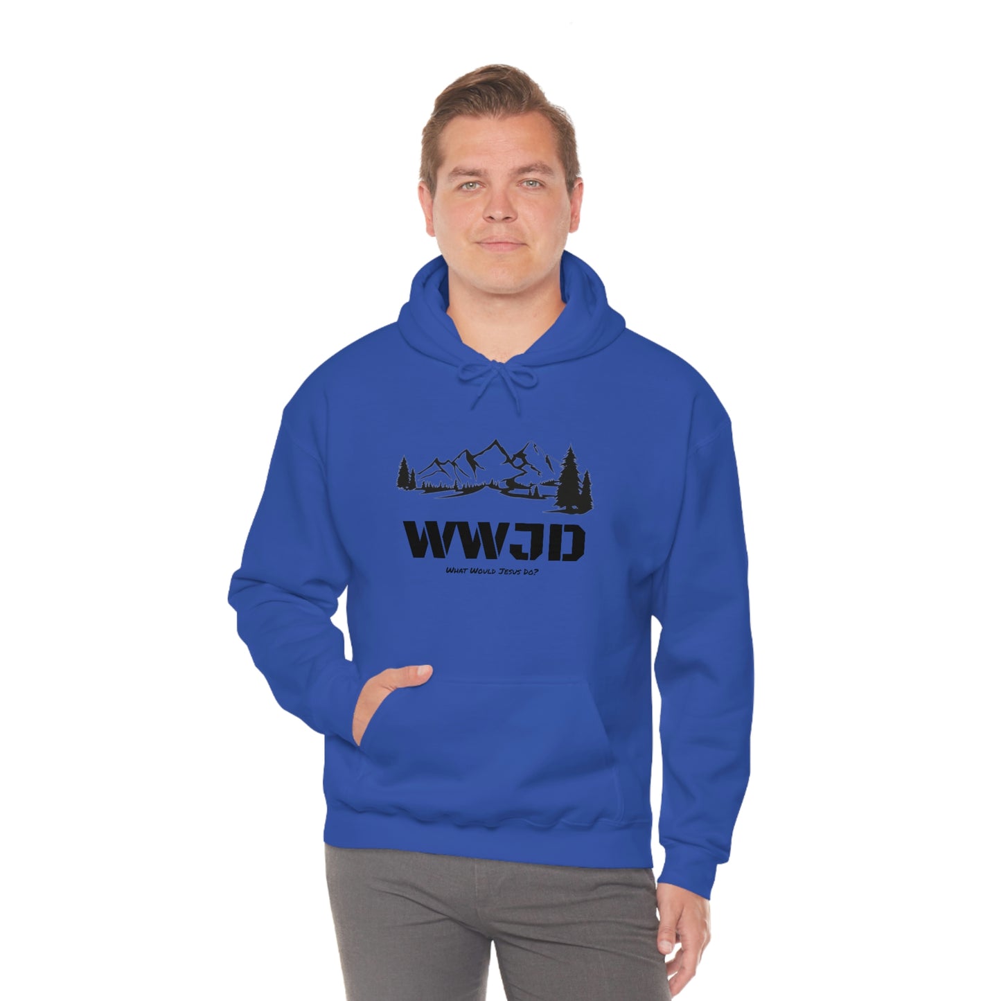 WWJD Unisex Heavy Blend™ Hooded Sweatshirt