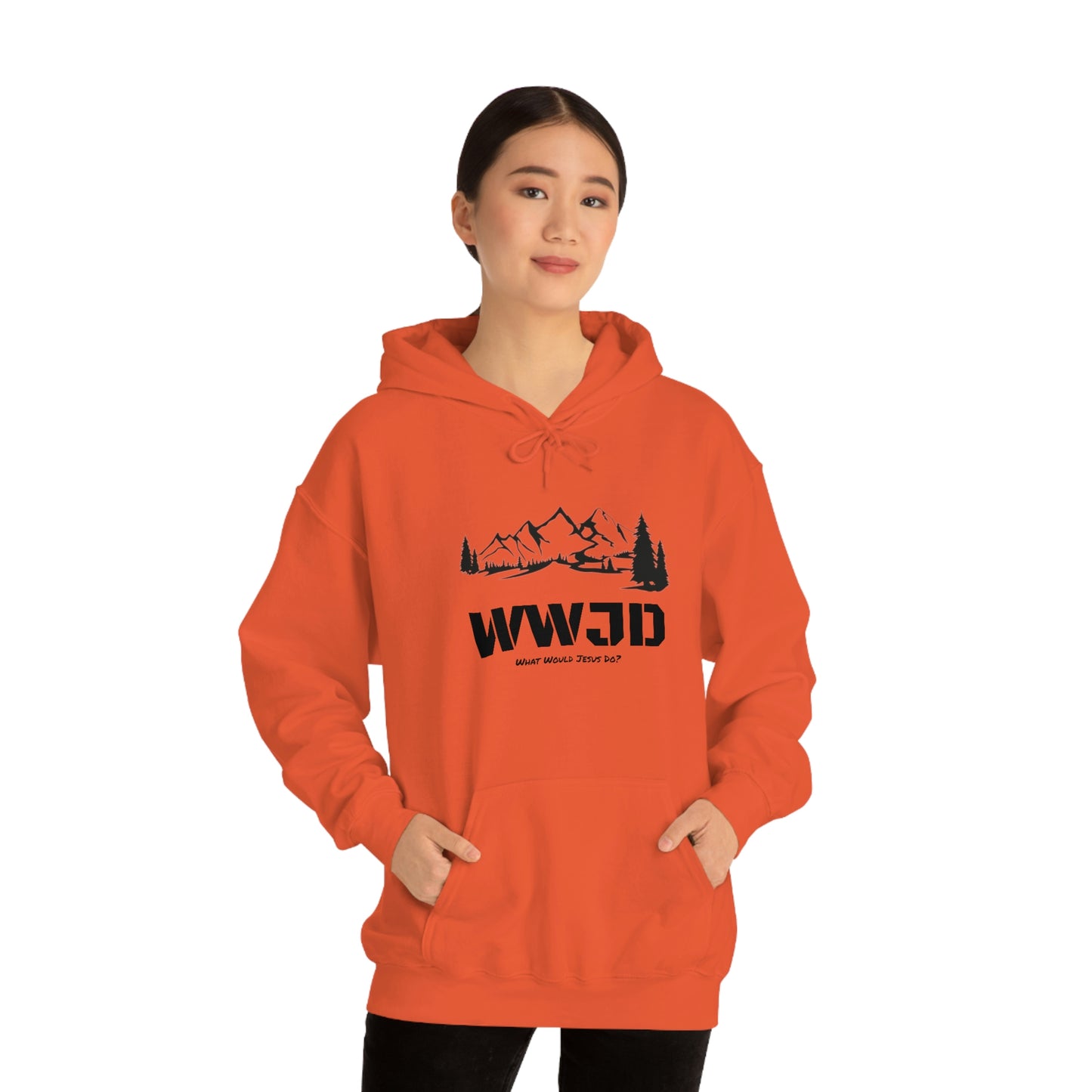 WWJD Unisex Heavy Blend™ Hooded Sweatshirt