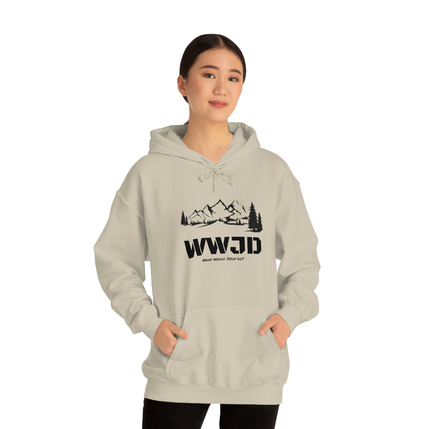 WWJD Unisex Heavy Blend™ Hooded Sweatshirt