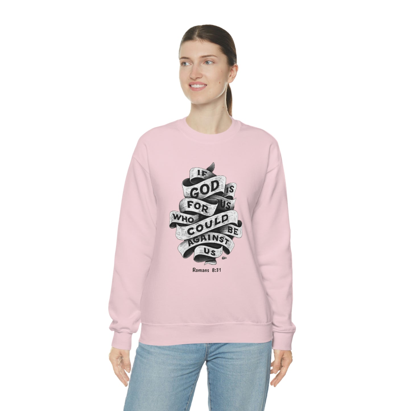 If God Is For Us Unisex Heavy Blend™ Crewneck Sweatshirt