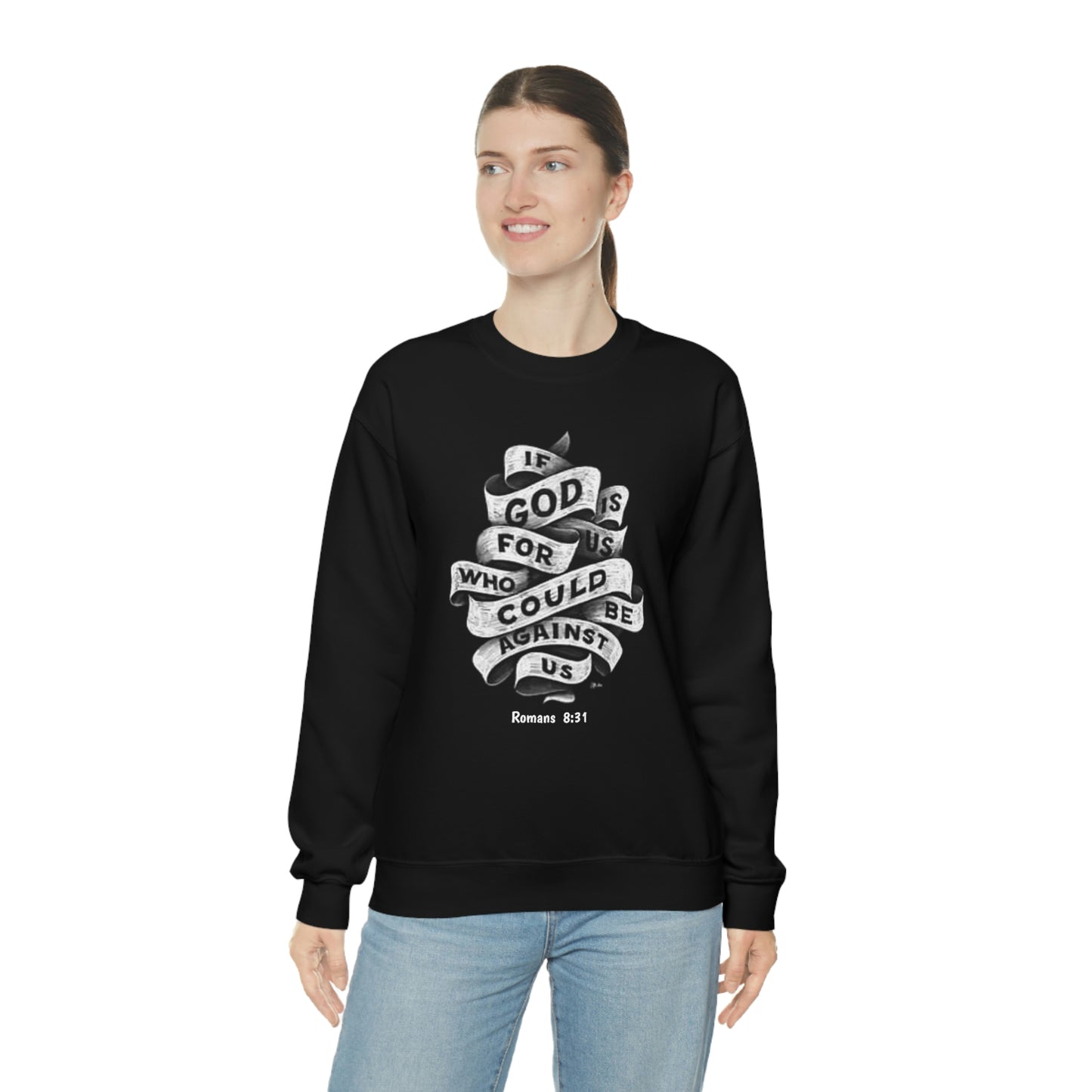 If God Is For Us Unisex Heavy Blend™ Crewneck Sweatshirt