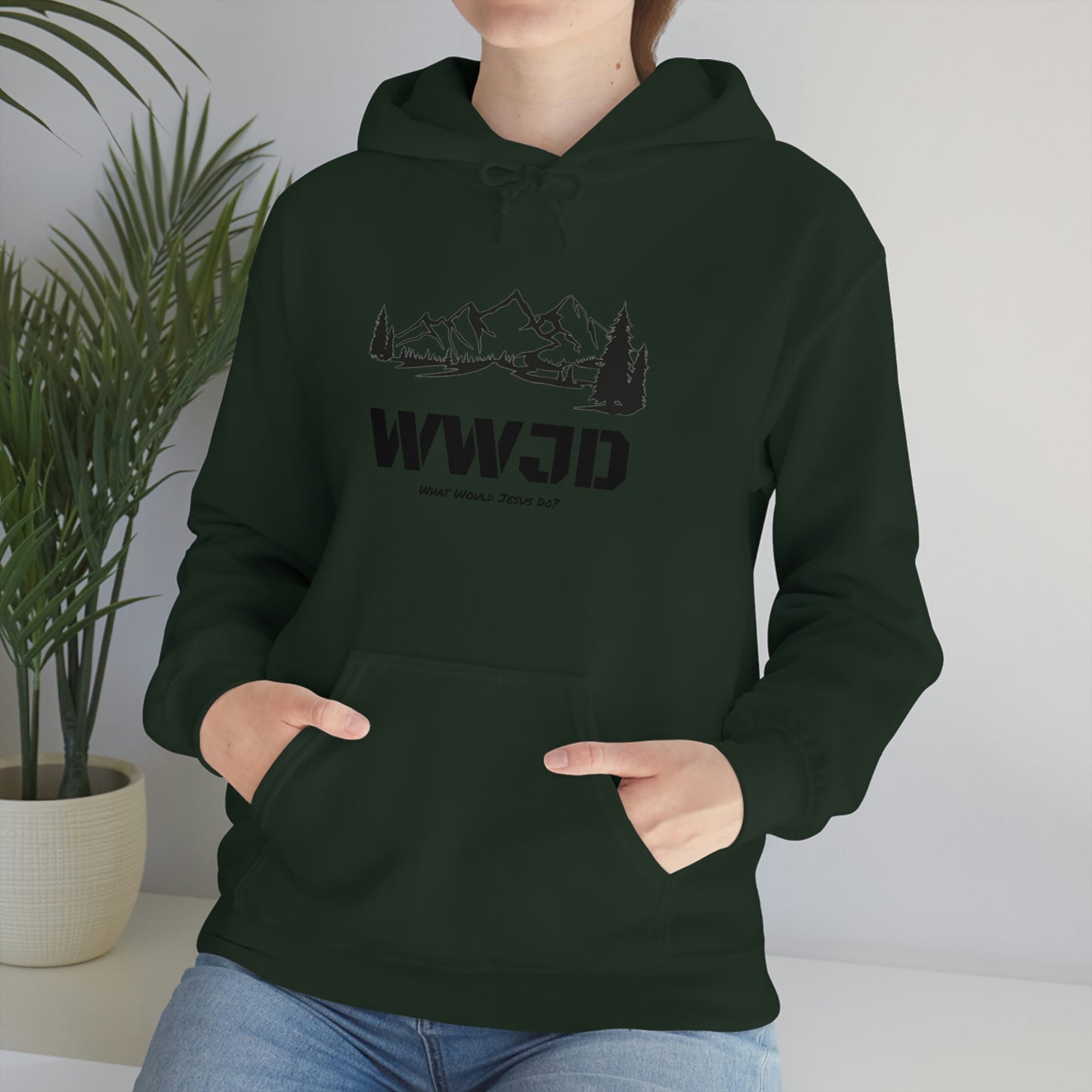 WWJD Unisex Heavy Blend™ Hooded Sweatshirt