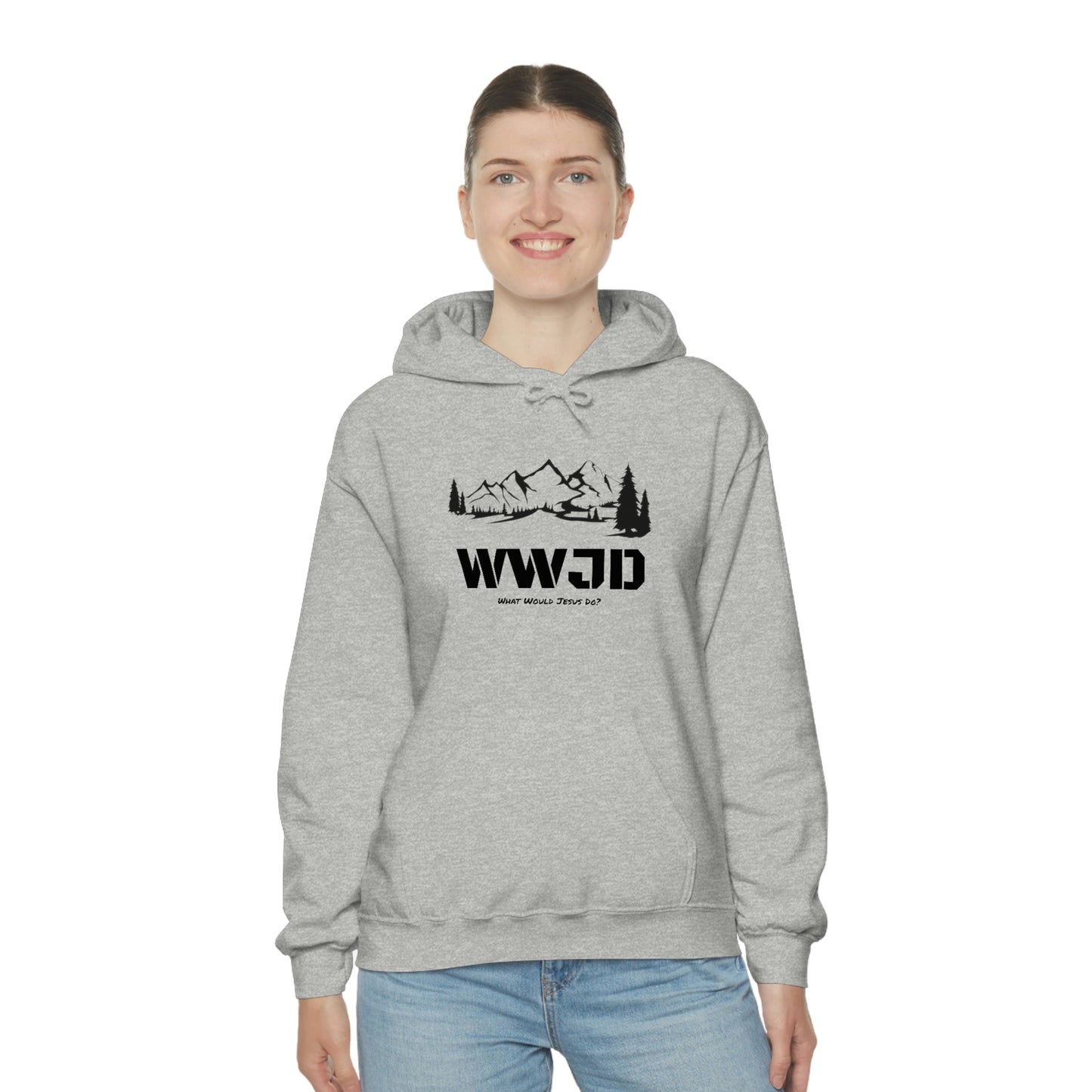 WWJD Unisex Heavy Blend™ Hooded Sweatshirt