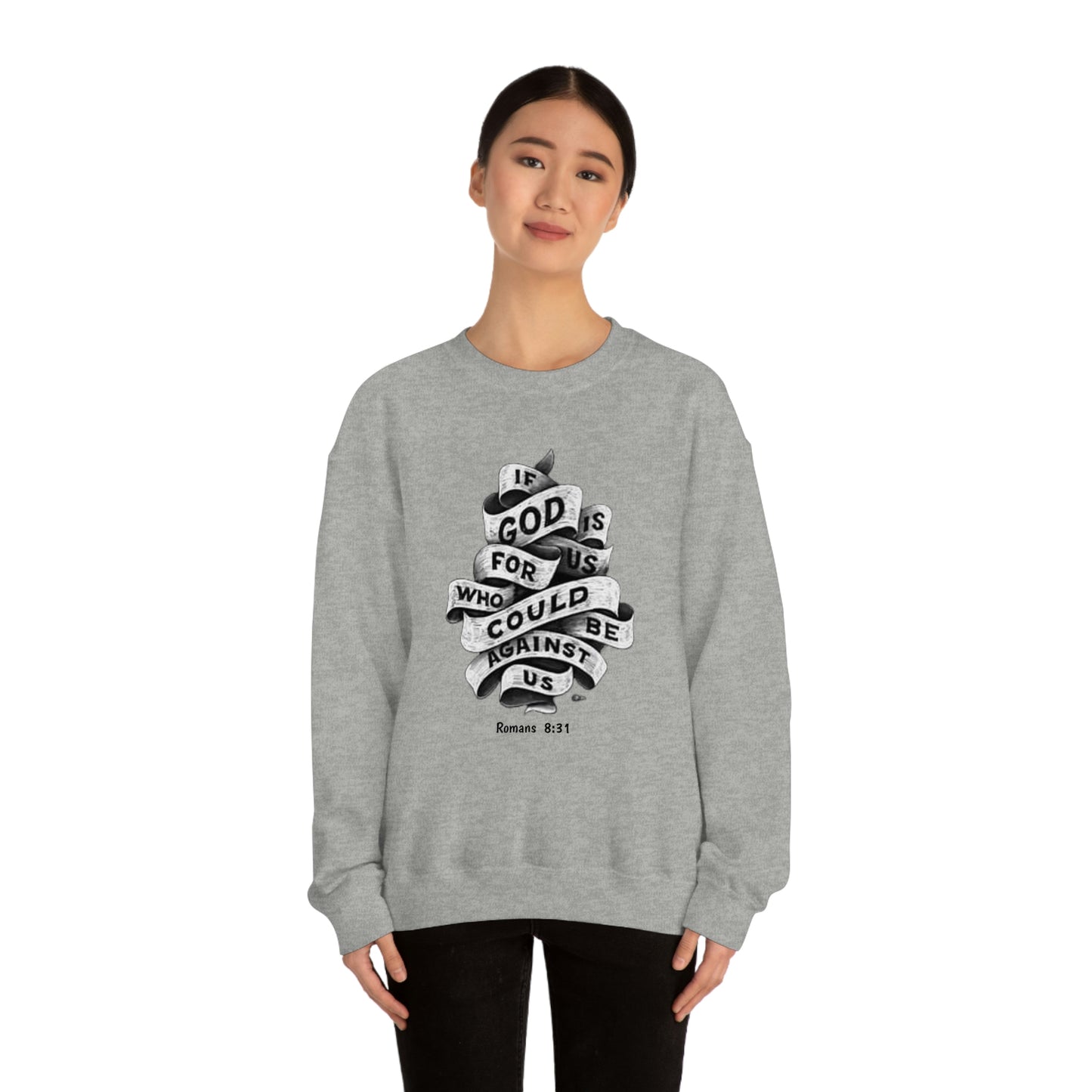 If God Is For Us Unisex Heavy Blend™ Crewneck Sweatshirt