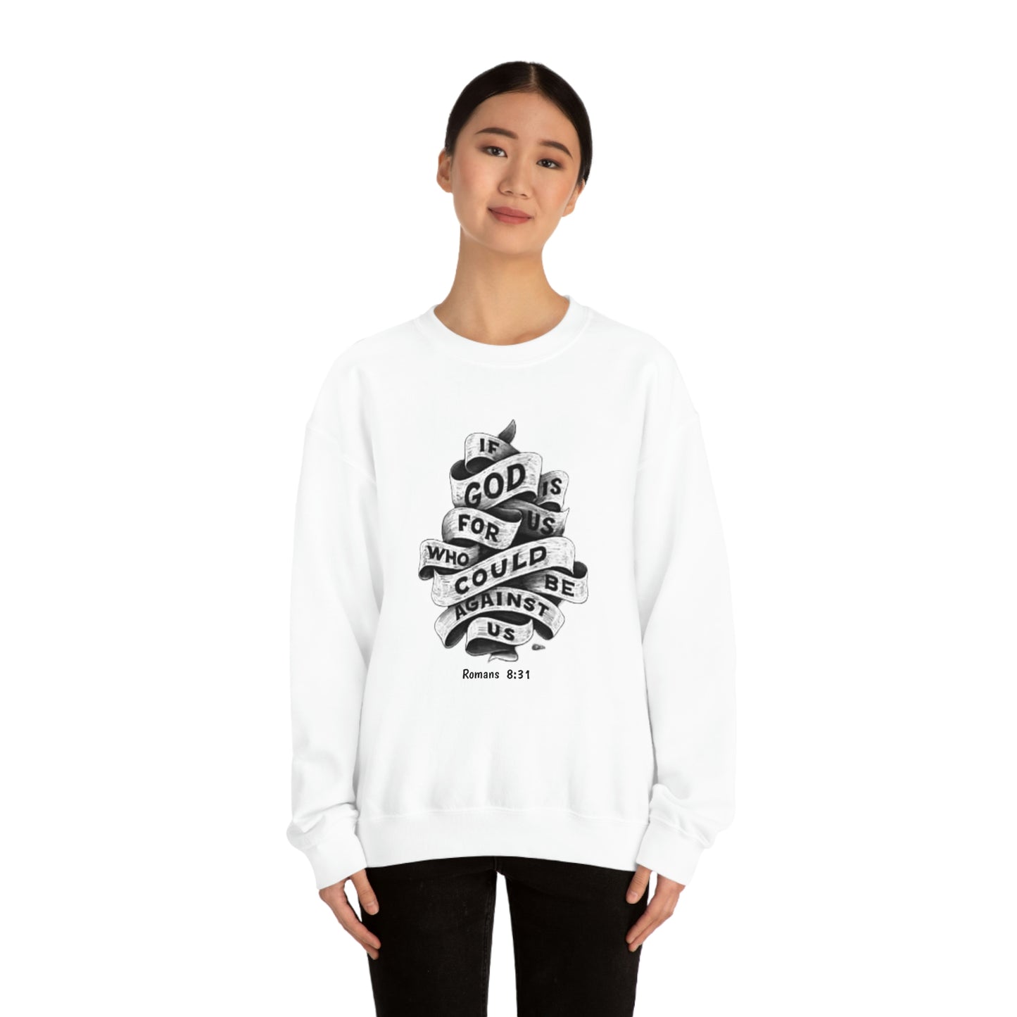 If God Is For Us Unisex Heavy Blend™ Crewneck Sweatshirt