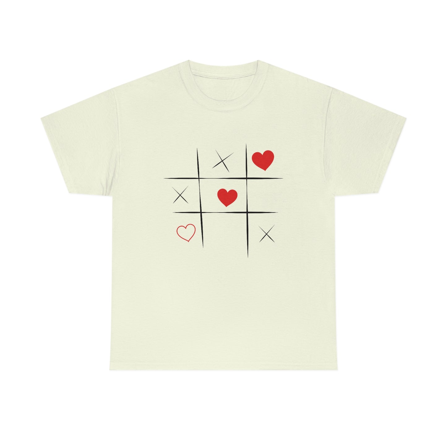 X & Hearts Unisex Heavy Cotton Tee