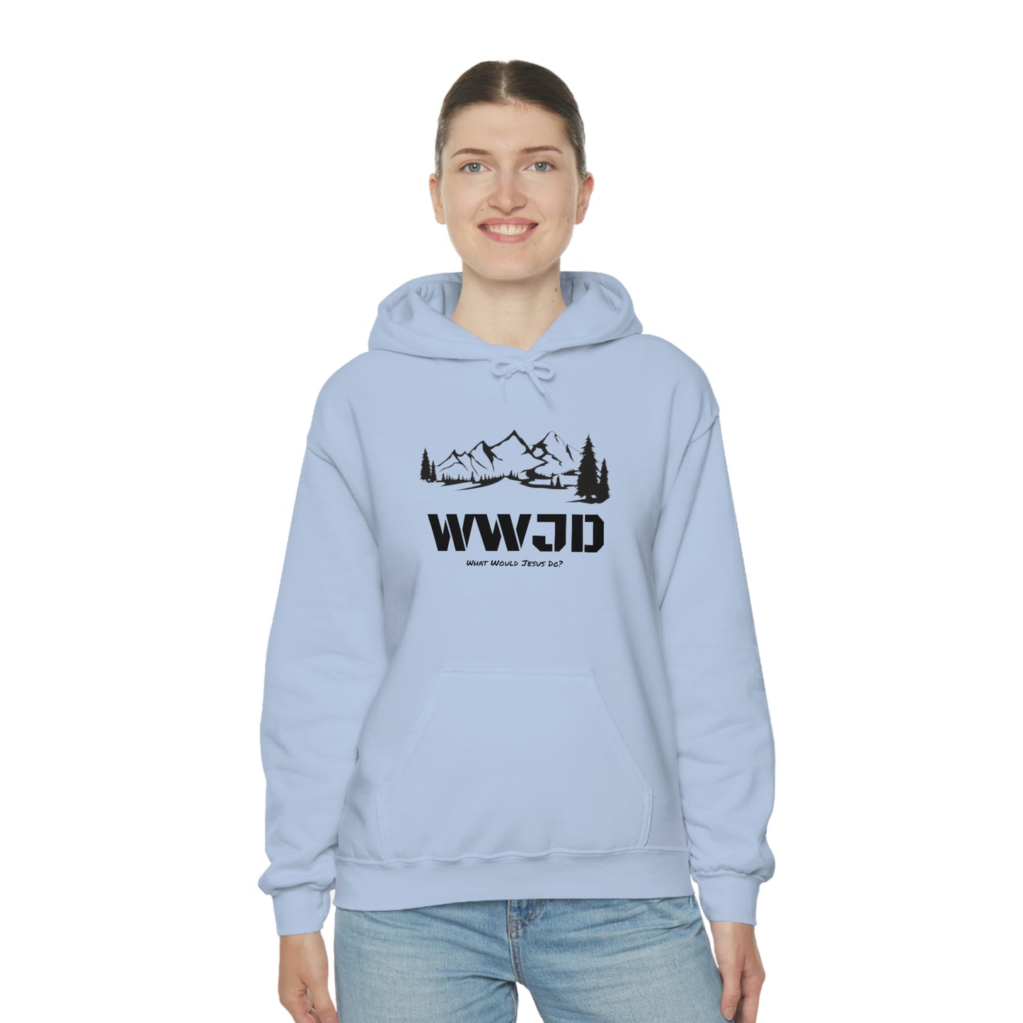 WWJD Unisex Heavy Blend™ Hooded Sweatshirt