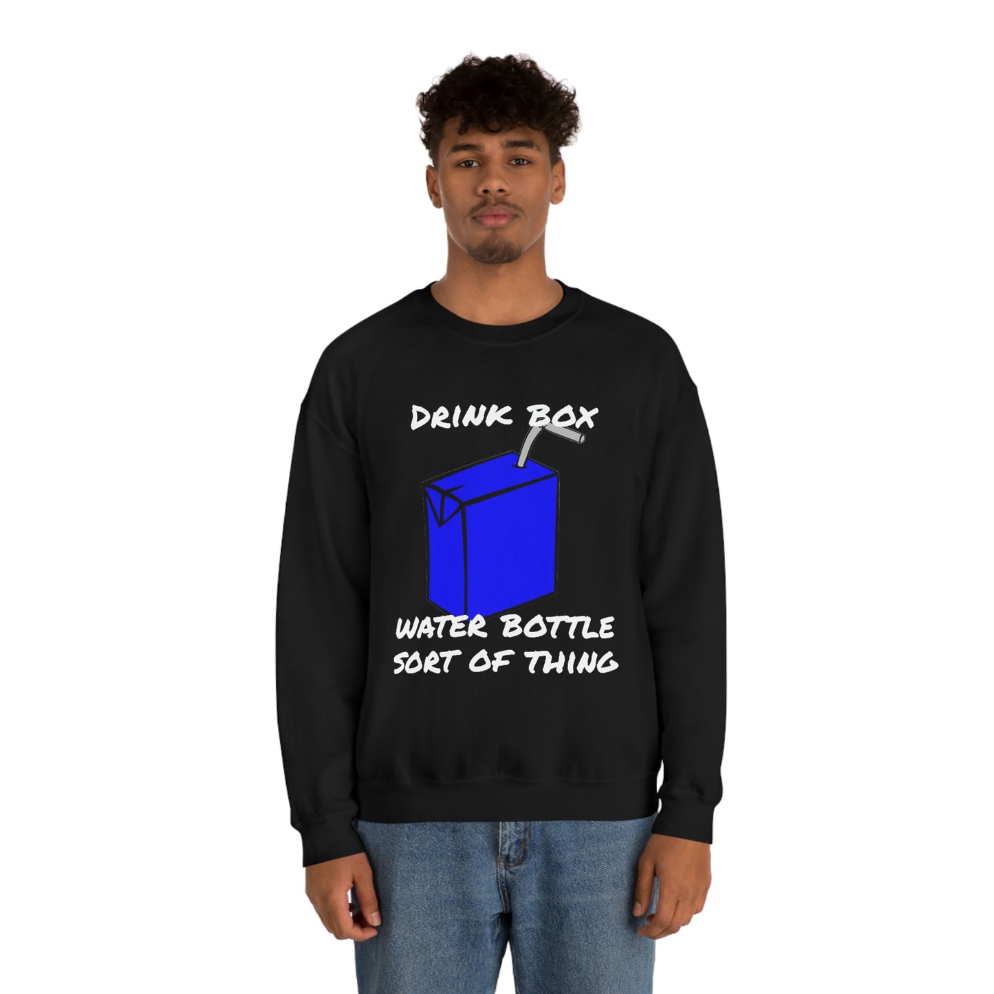 Drink Box Water Bottle Unisex Heavy Blend™ Crewneck Sweatshirt