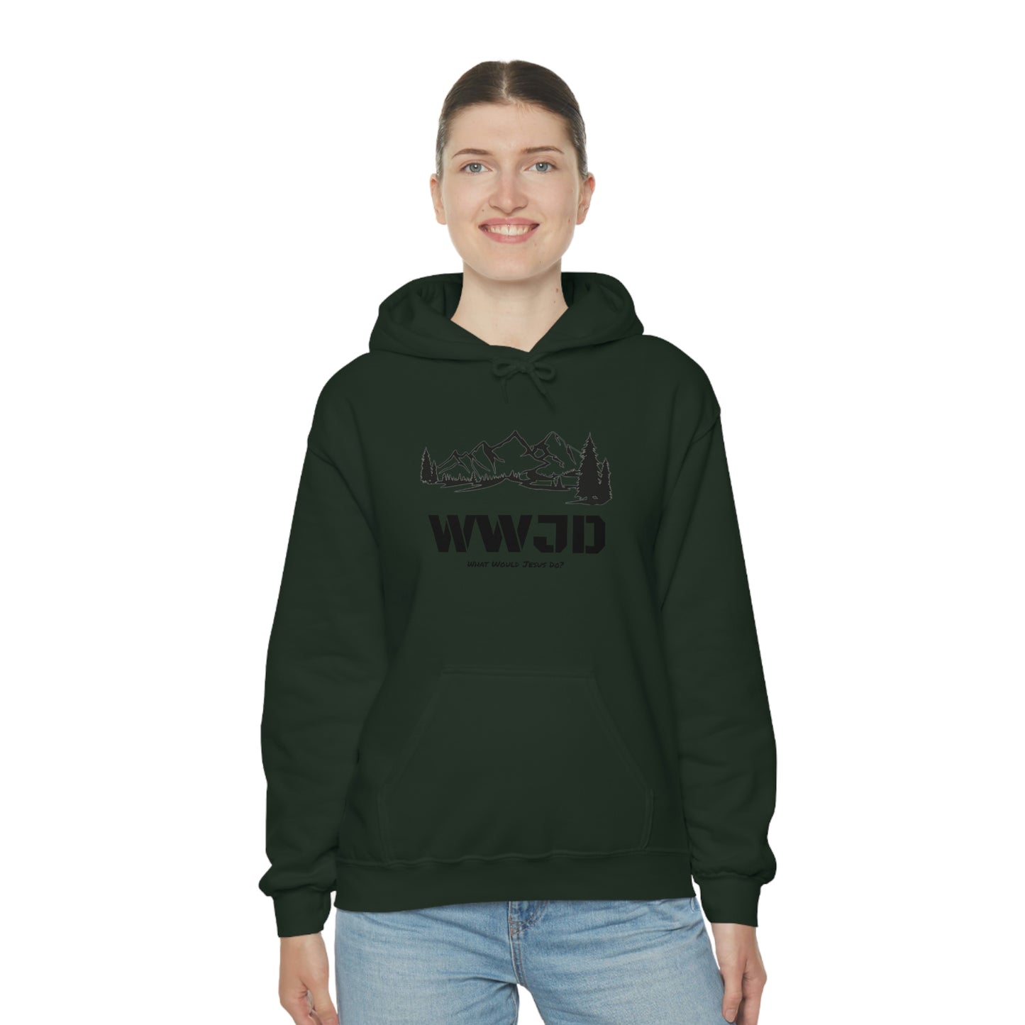 WWJD Unisex Heavy Blend™ Hooded Sweatshirt