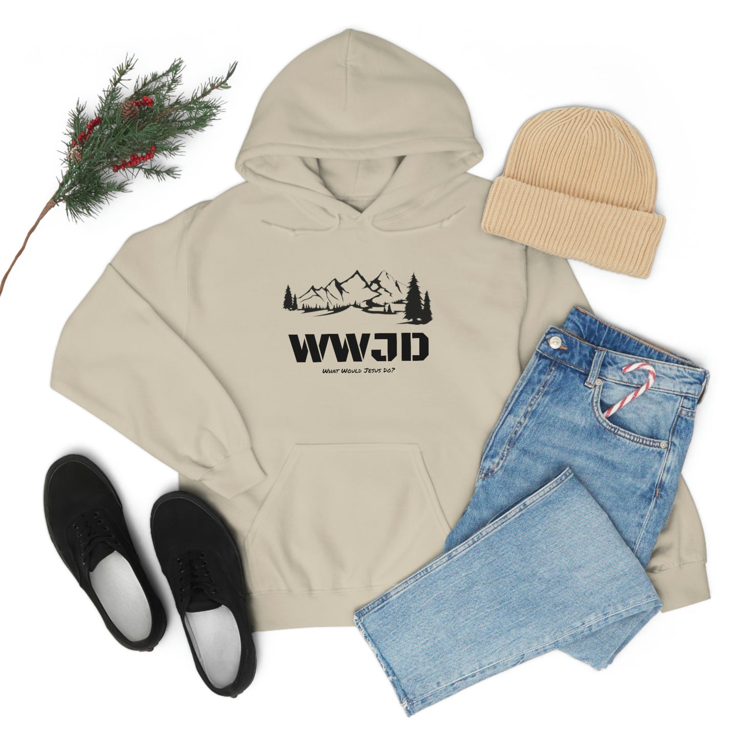 WWJD Unisex Heavy Blend™ Hooded Sweatshirt