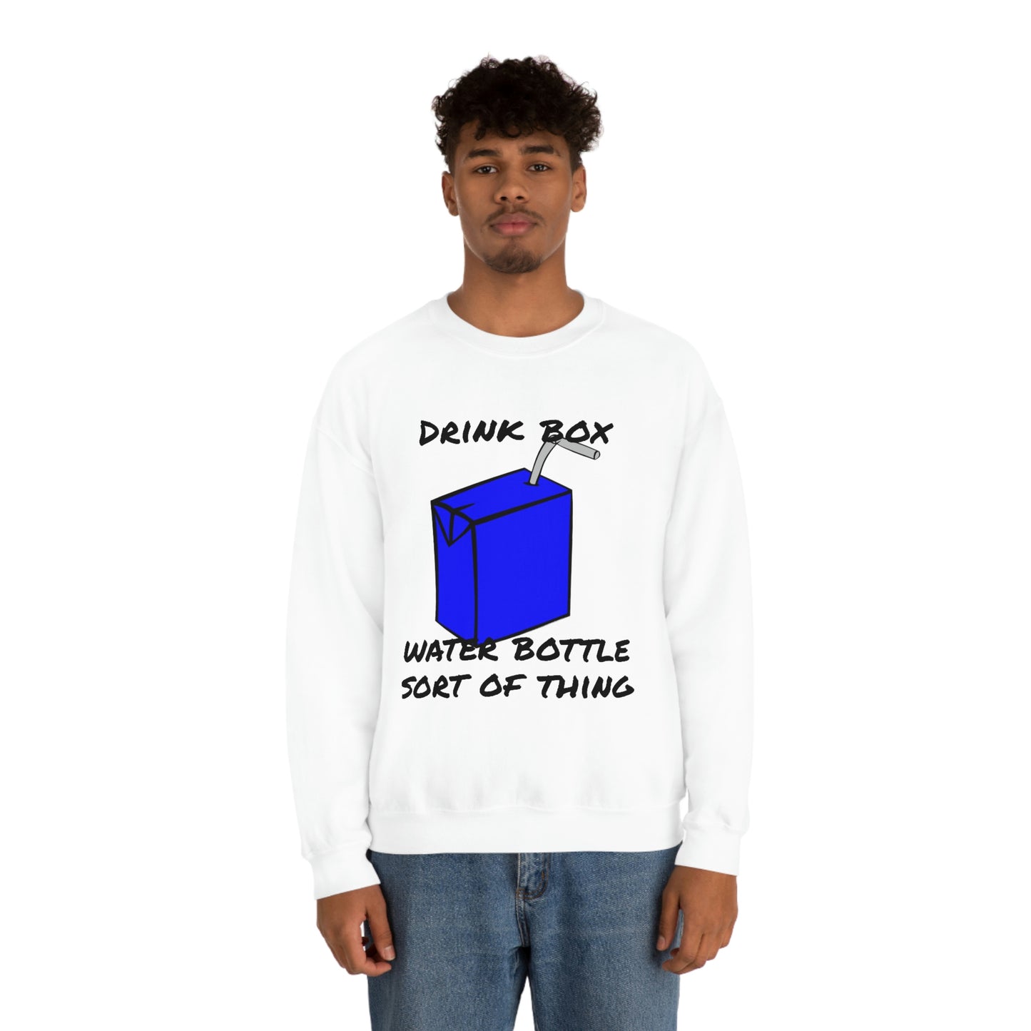 Drink Box Water Bottle Unisex Heavy Blend™ Crewneck Sweatshirt