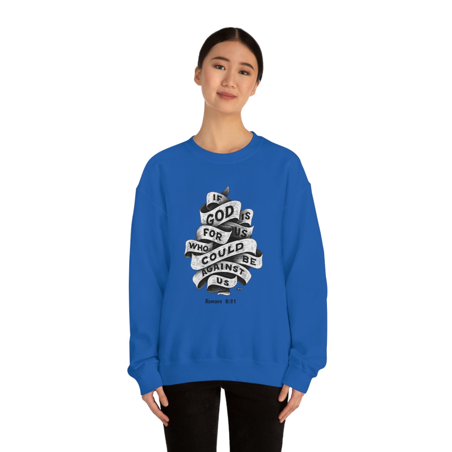 If God Is For Us Unisex Heavy Blend™ Crewneck Sweatshirt