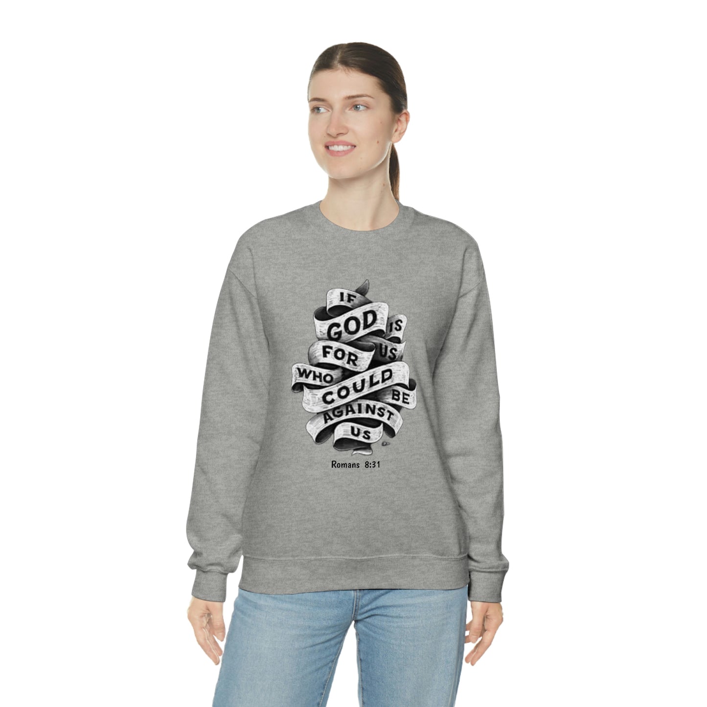 If God Is For Us Unisex Heavy Blend™ Crewneck Sweatshirt