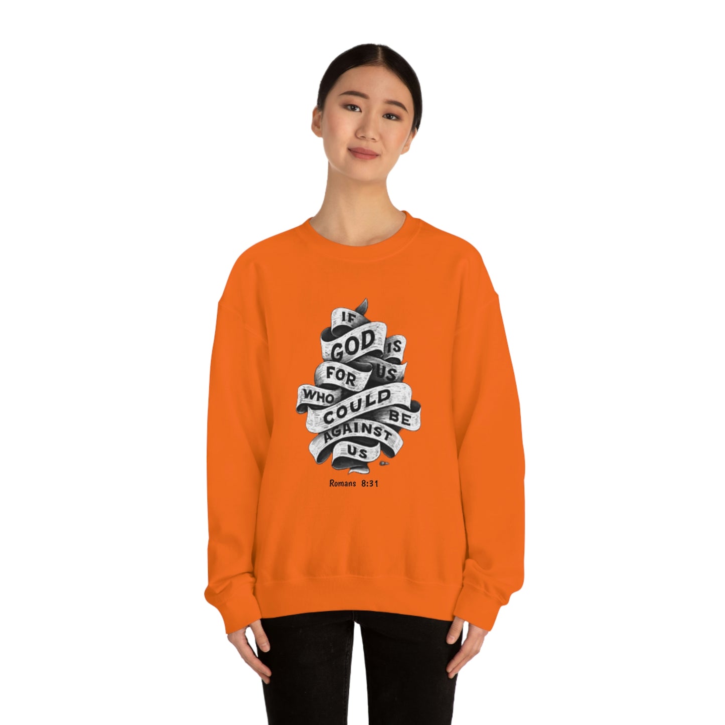 If God Is For Us Unisex Heavy Blend™ Crewneck Sweatshirt