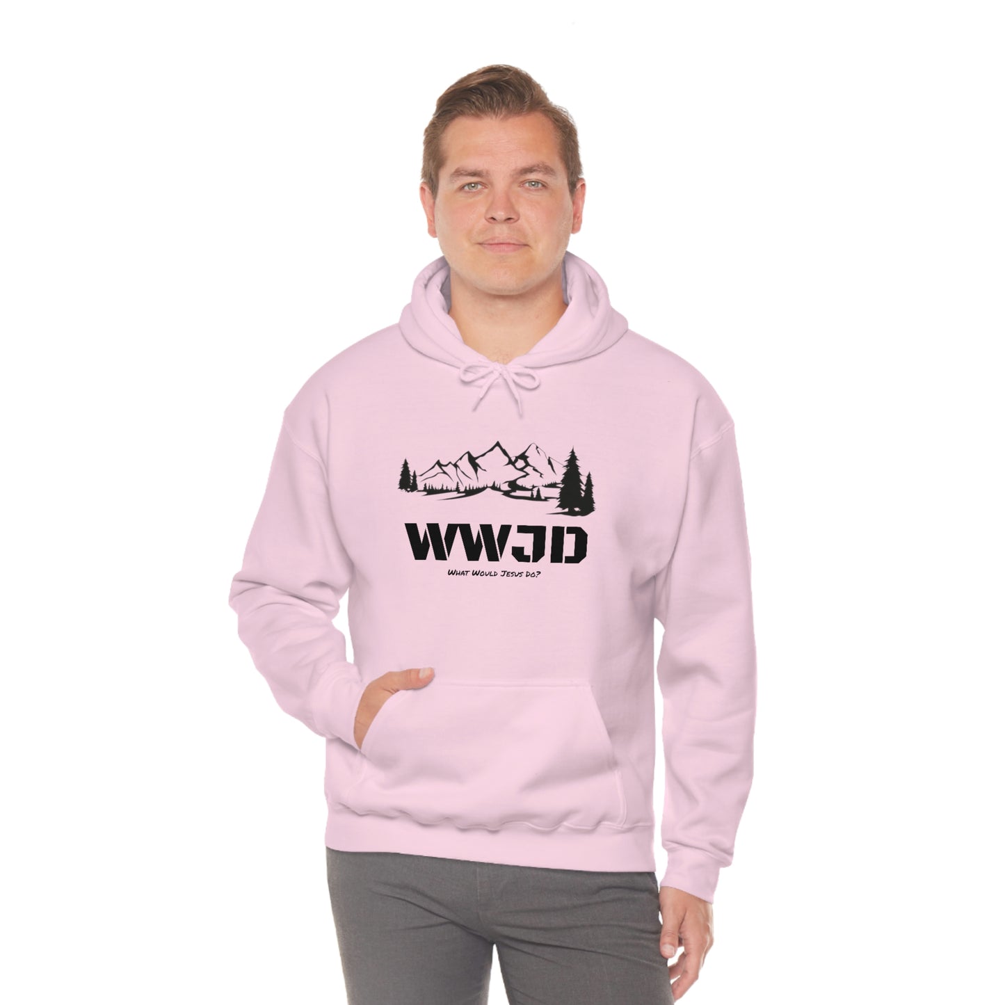 WWJD Unisex Heavy Blend™ Hooded Sweatshirt