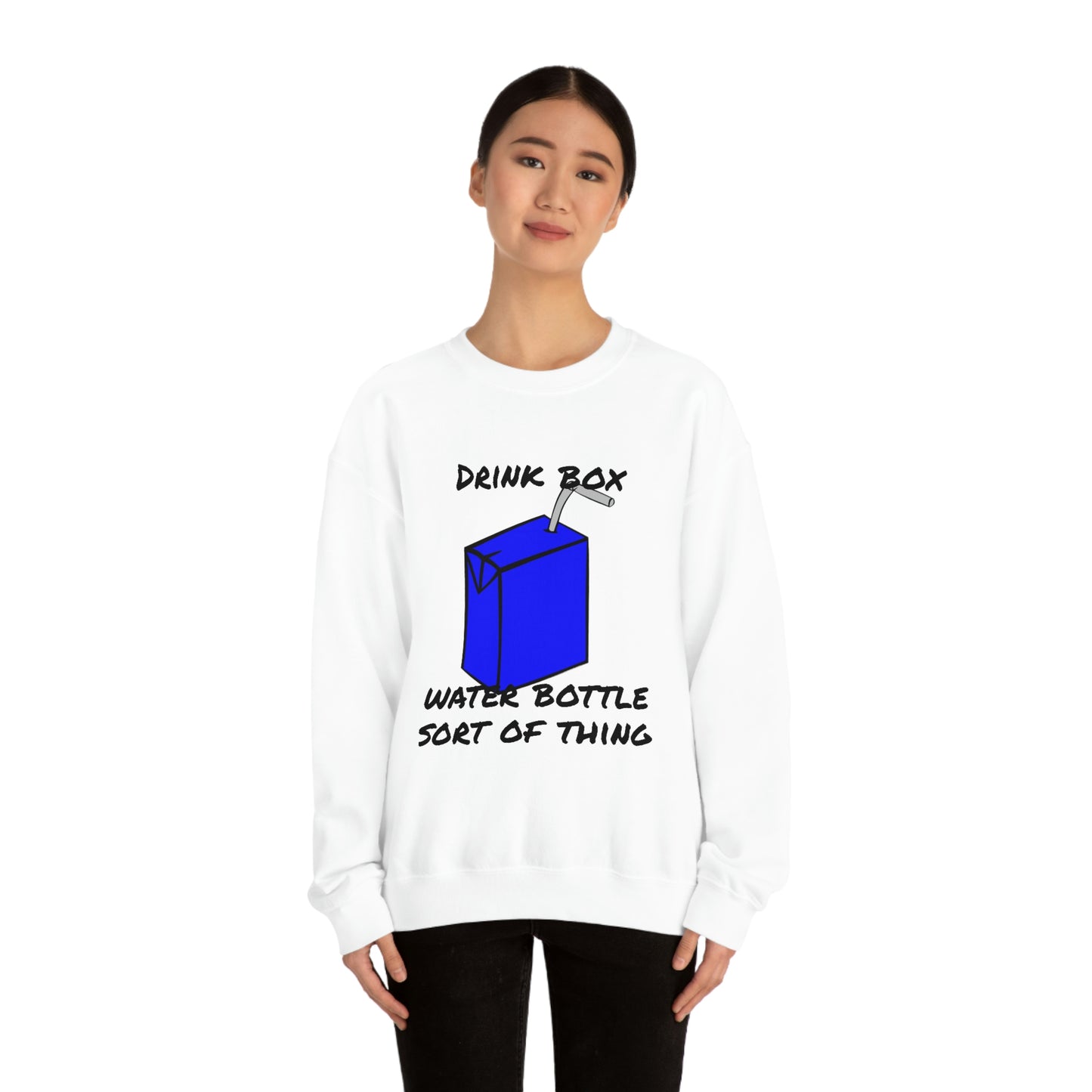 Drink Box Water Bottle Unisex Heavy Blend™ Crewneck Sweatshirt