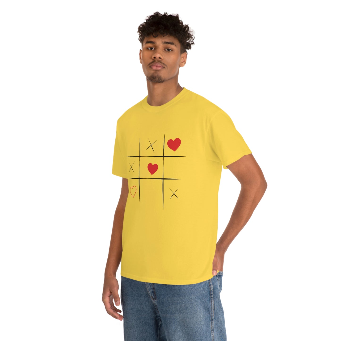 X & Hearts Unisex Heavy Cotton Tee