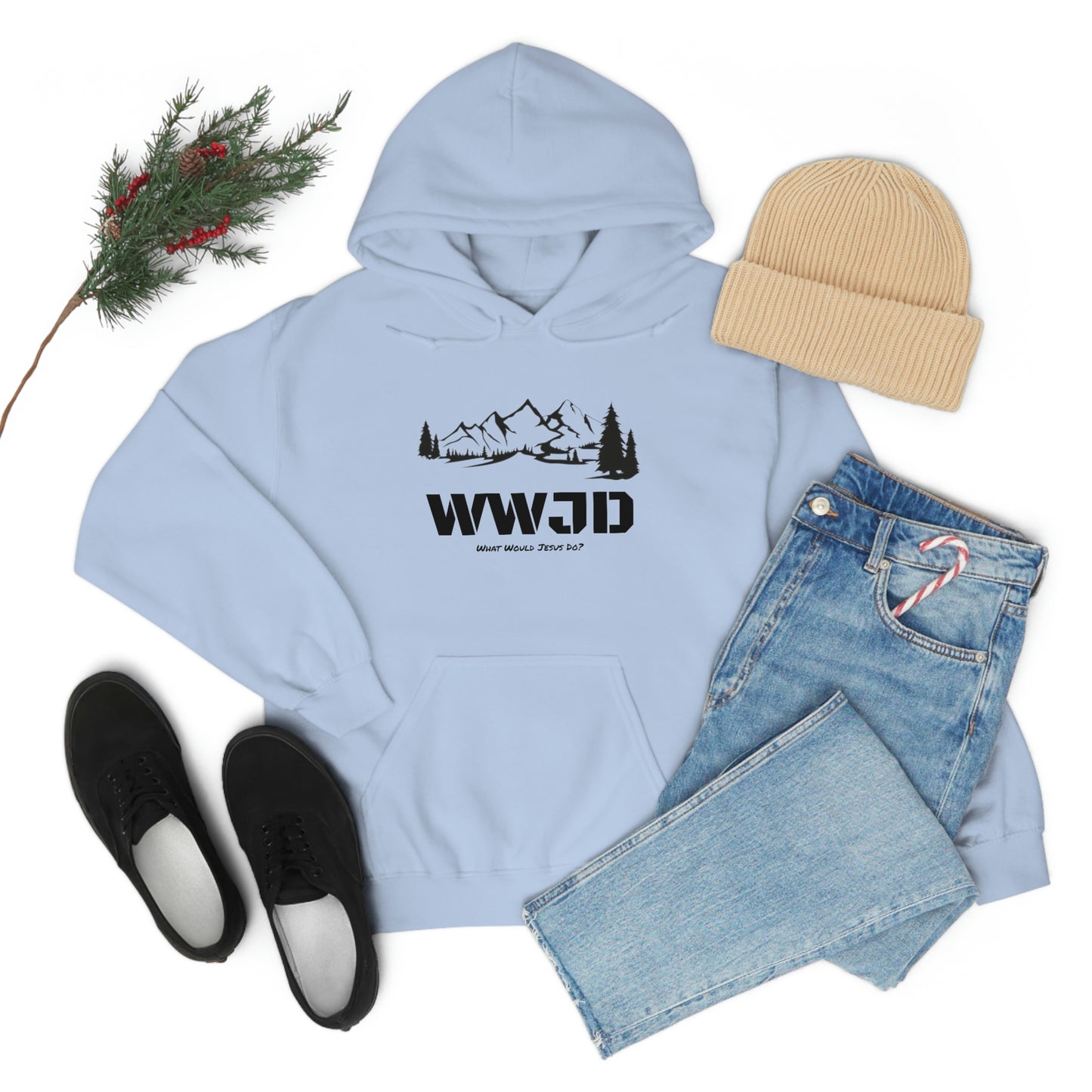 WWJD Unisex Heavy Blend™ Hooded Sweatshirt