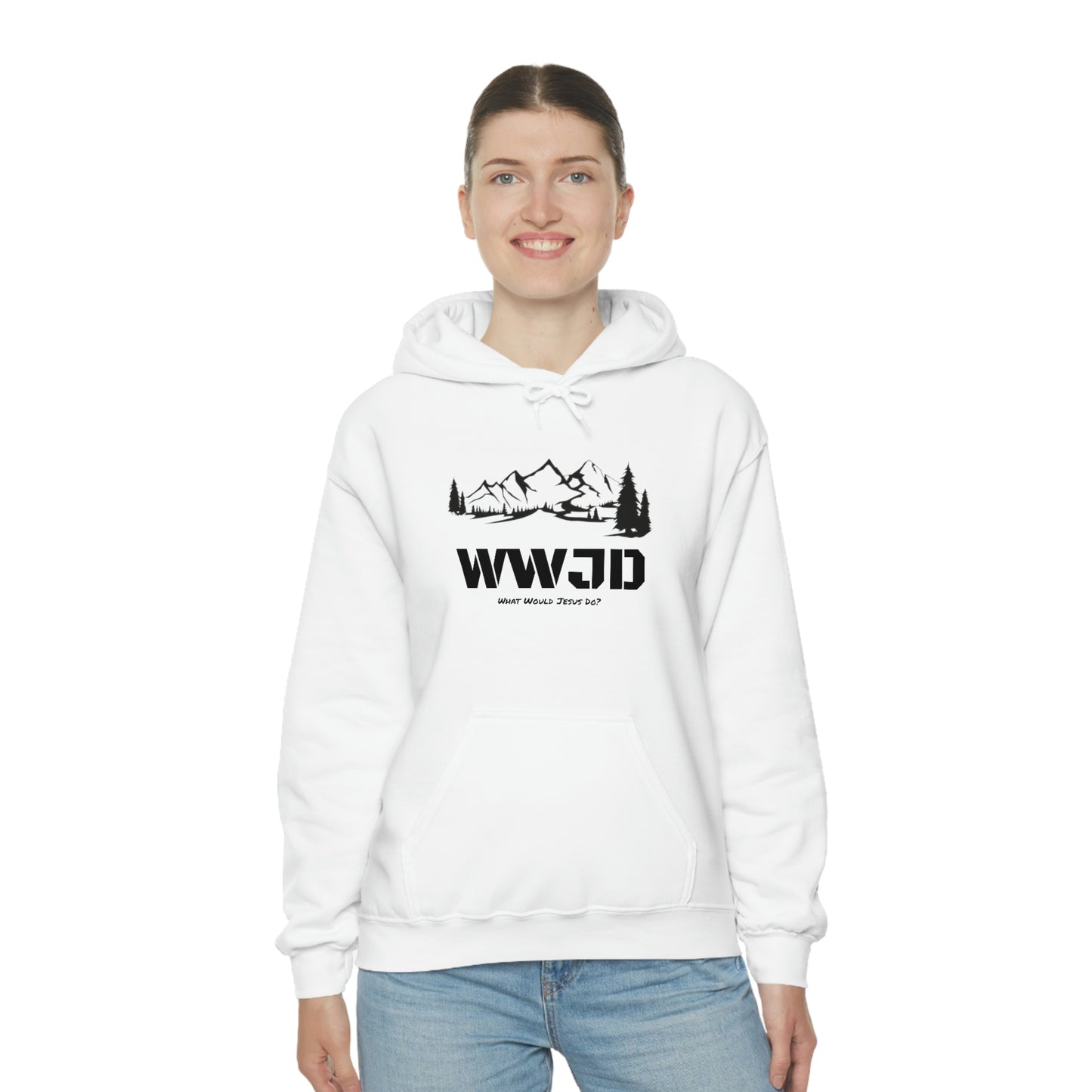 WWJD Unisex Heavy Blend™ Hooded Sweatshirt