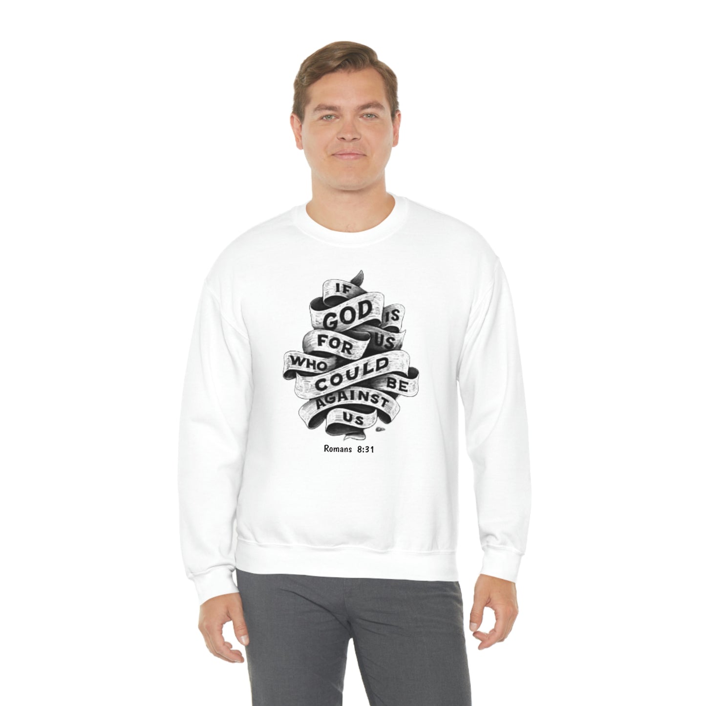 If God Is For Us Unisex Heavy Blend™ Crewneck Sweatshirt