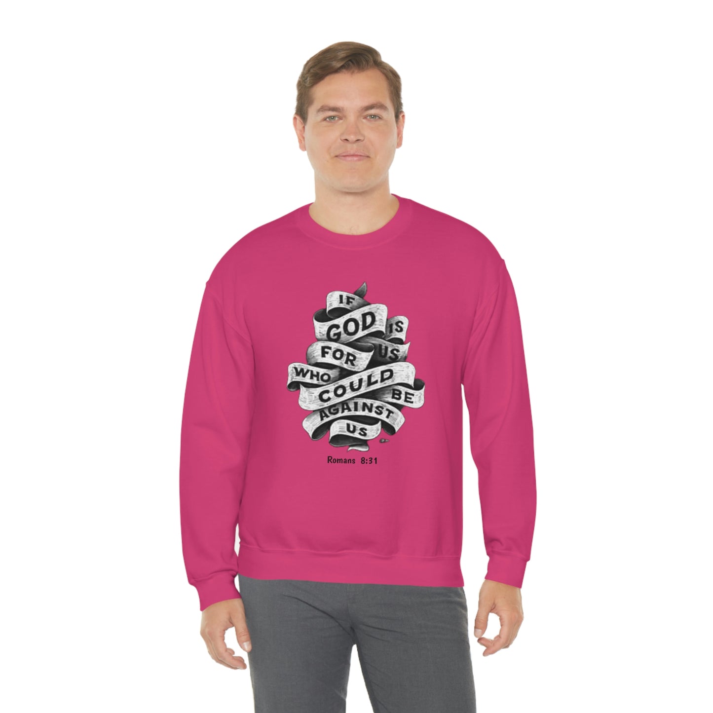 If God Is For Us Unisex Heavy Blend™ Crewneck Sweatshirt