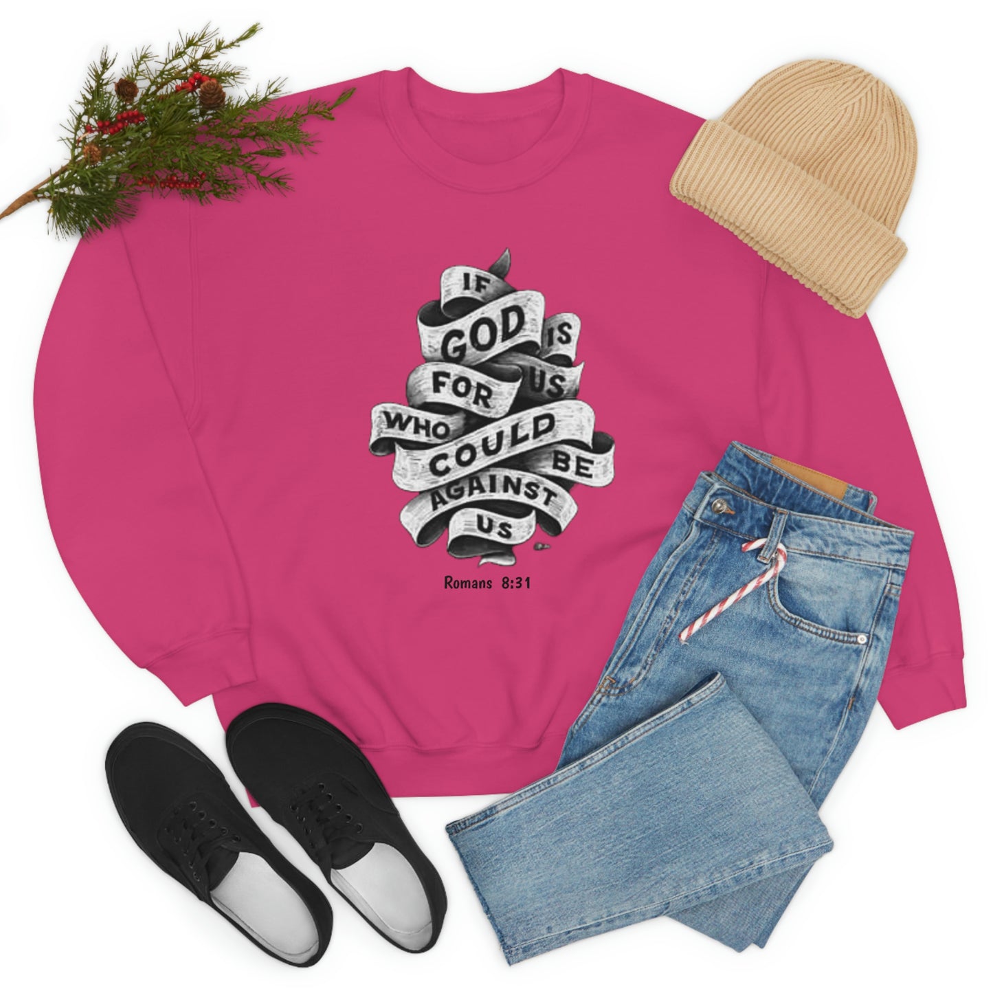 If God Is For Us Unisex Heavy Blend™ Crewneck Sweatshirt