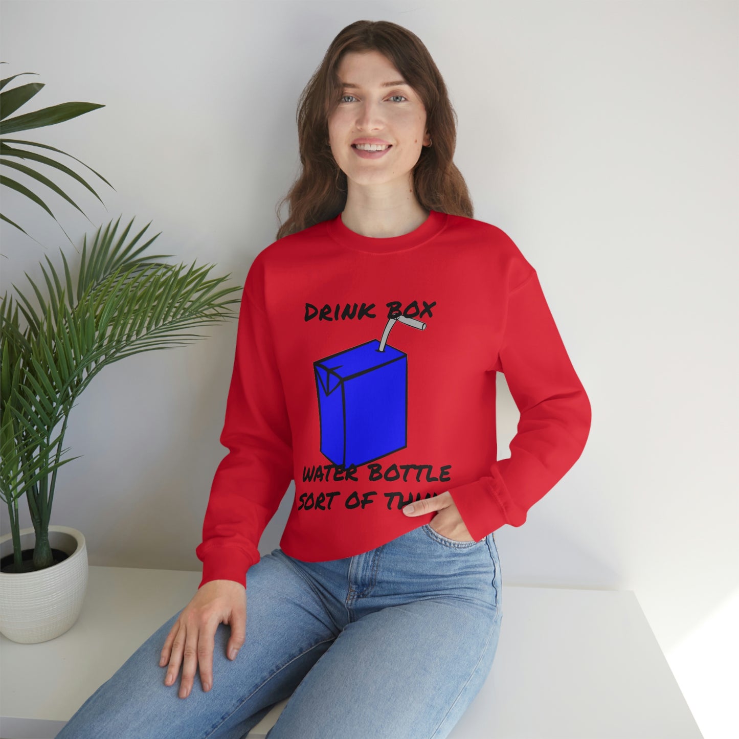 Drink Box Water Bottle Unisex Heavy Blend™ Crewneck Sweatshirt