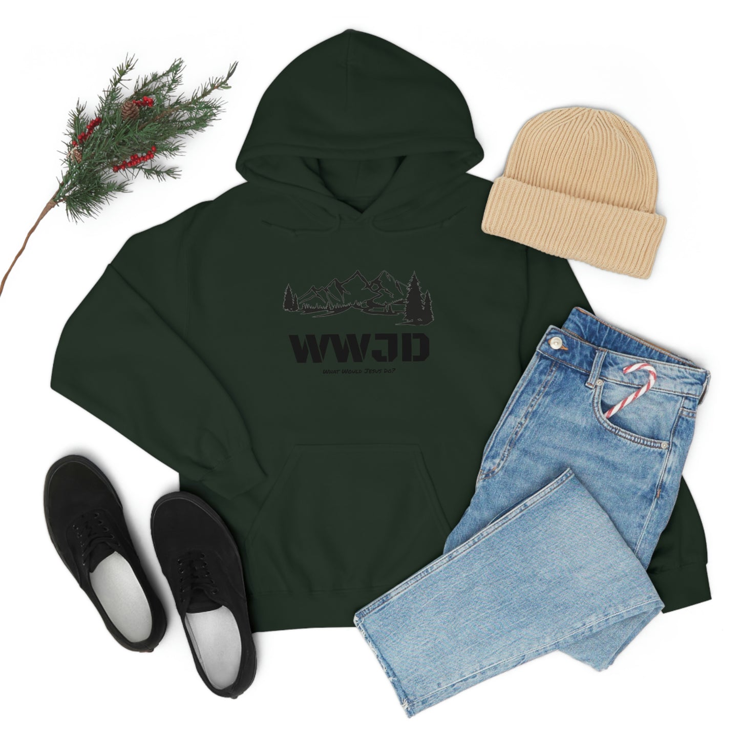 WWJD Unisex Heavy Blend™ Hooded Sweatshirt