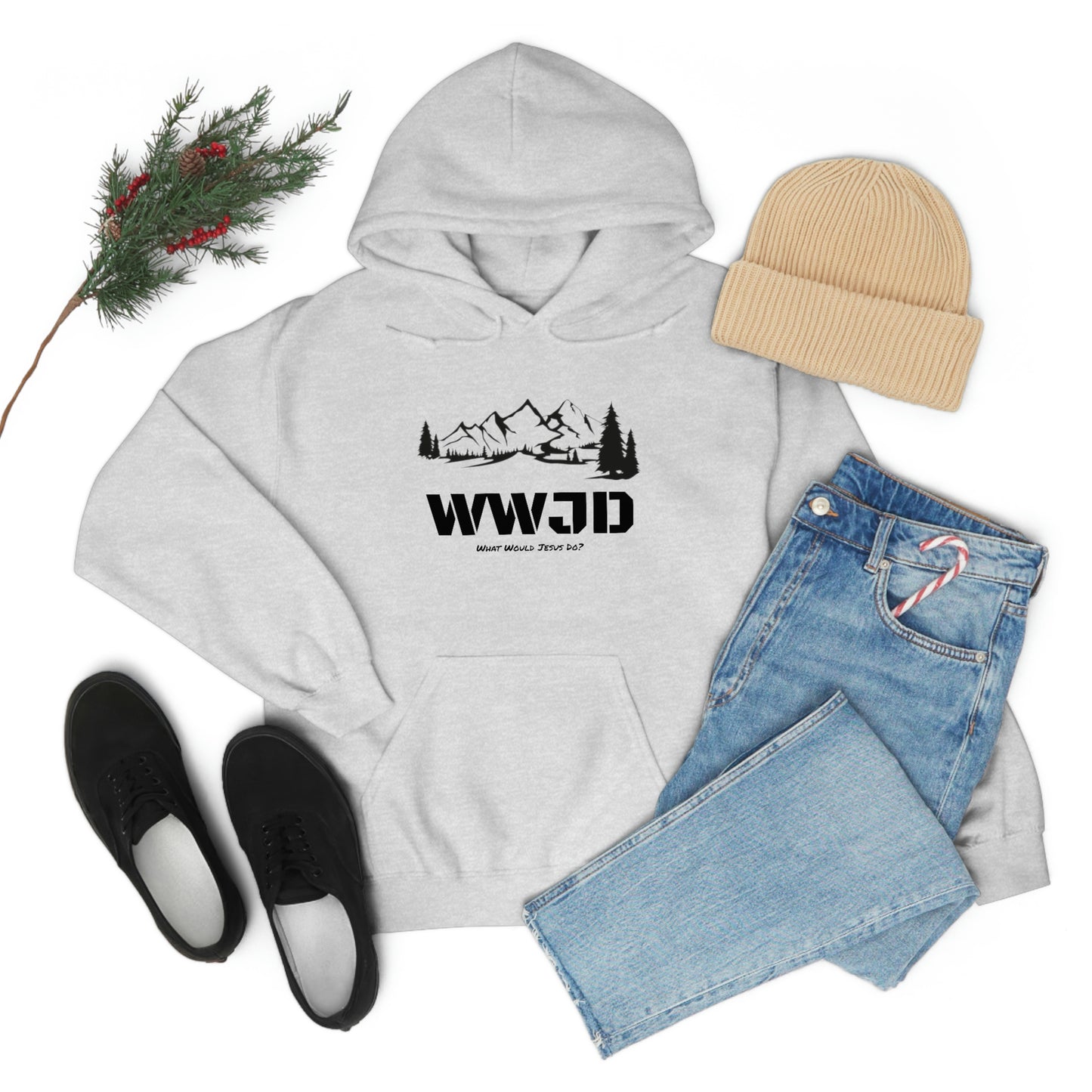 WWJD Unisex Heavy Blend™ Hooded Sweatshirt