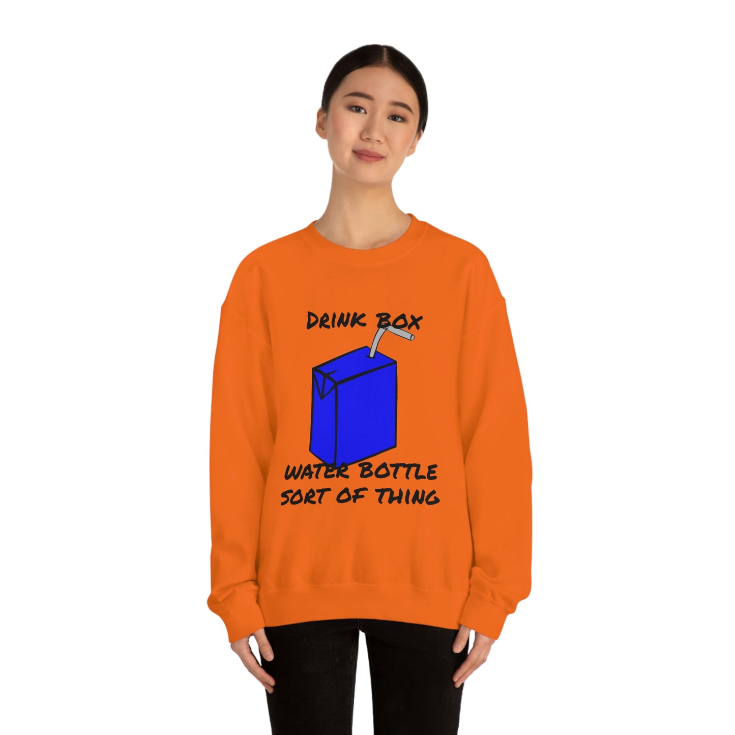 Drink Box Water Bottle Unisex Heavy Blend™ Crewneck Sweatshirt