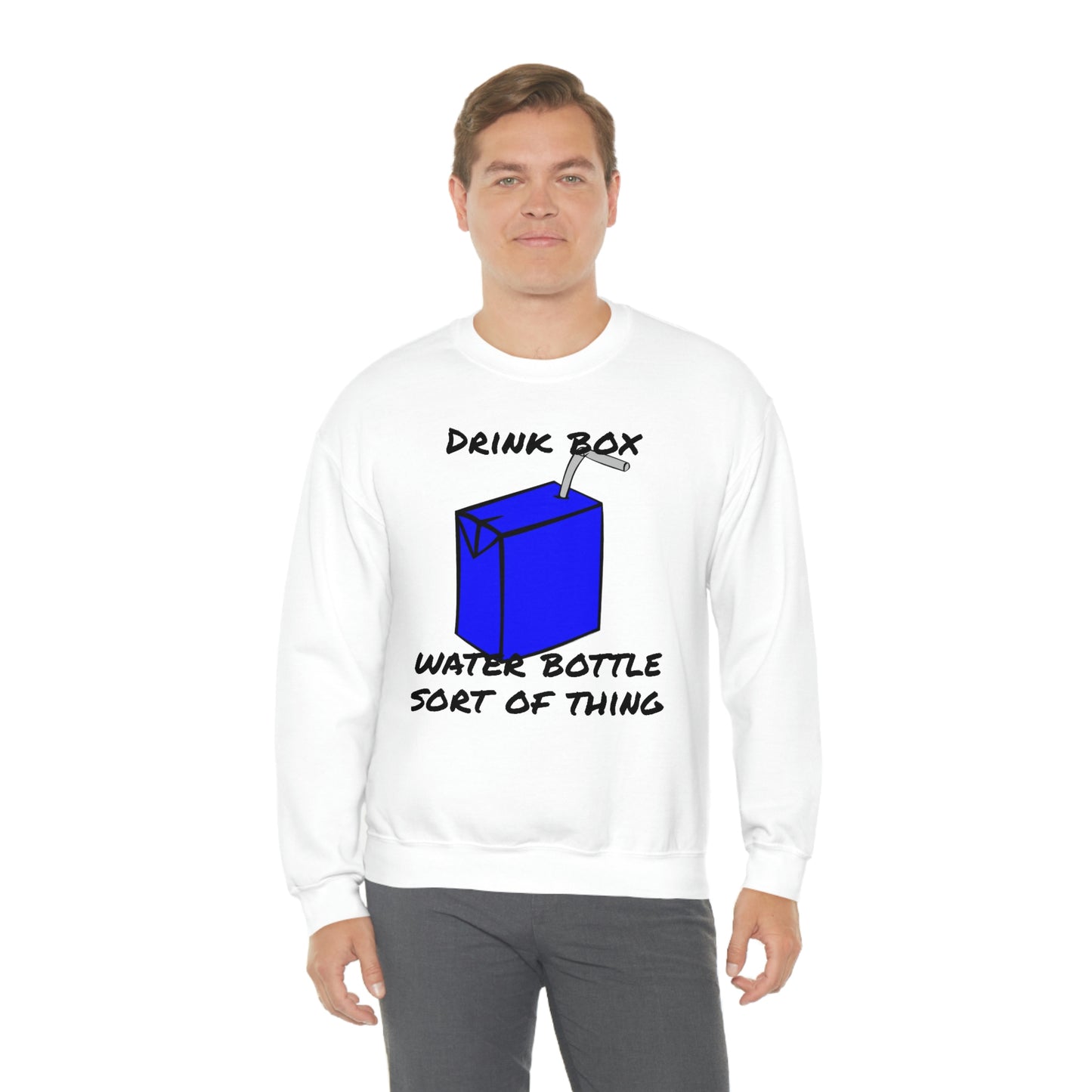 Drink Box Water Bottle Unisex Heavy Blend™ Crewneck Sweatshirt