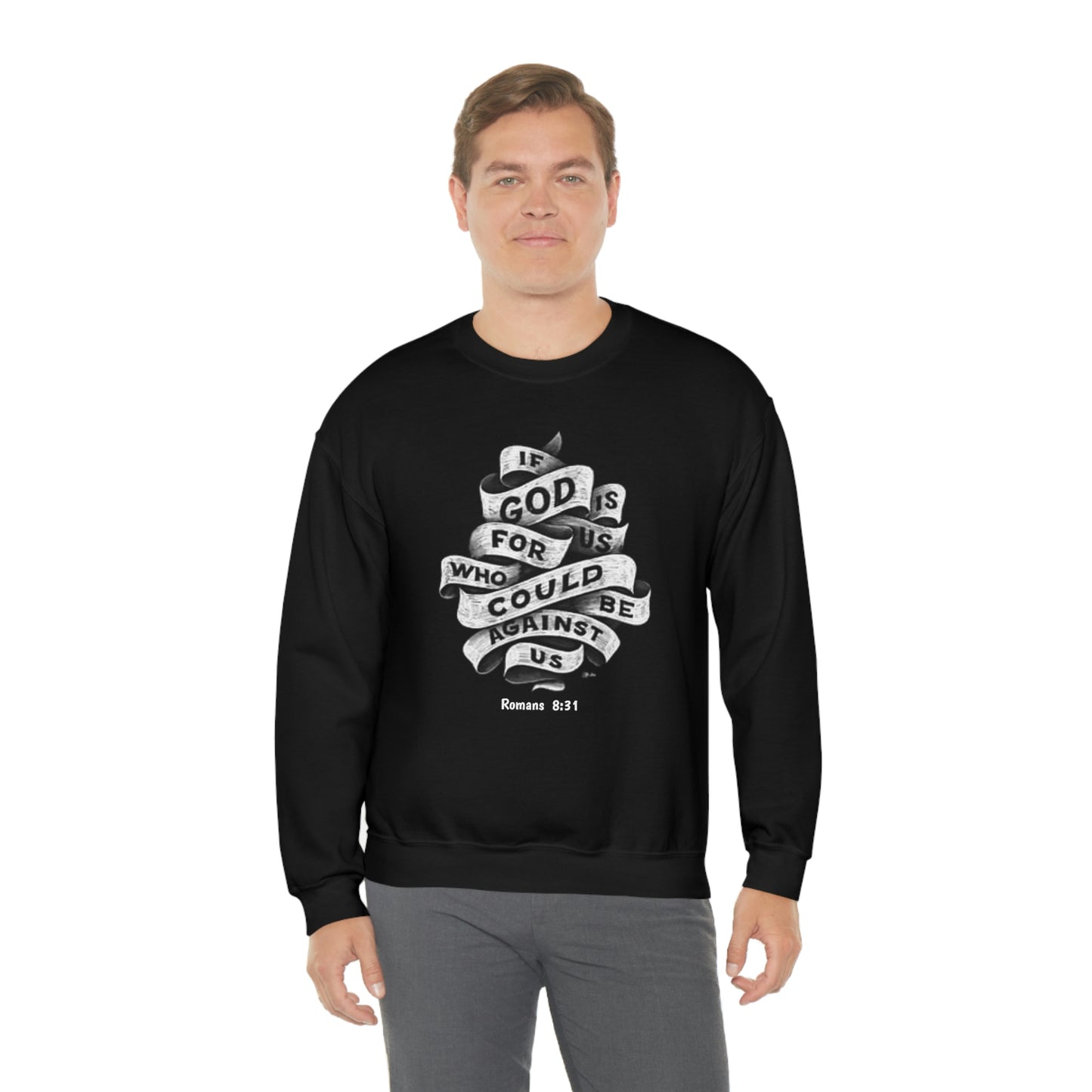 If God Is For Us Unisex Heavy Blend™ Crewneck Sweatshirt