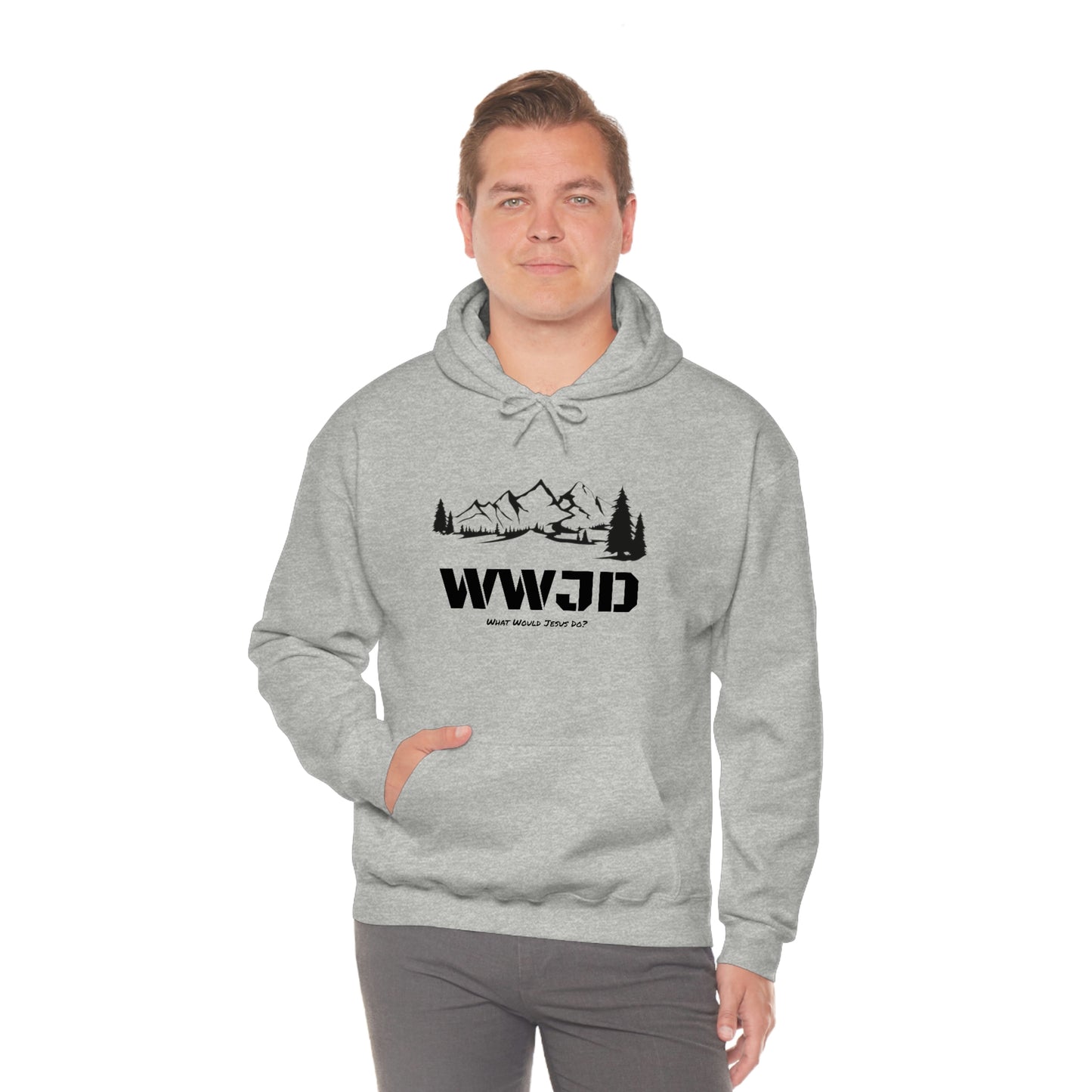 WWJD Unisex Heavy Blend™ Hooded Sweatshirt