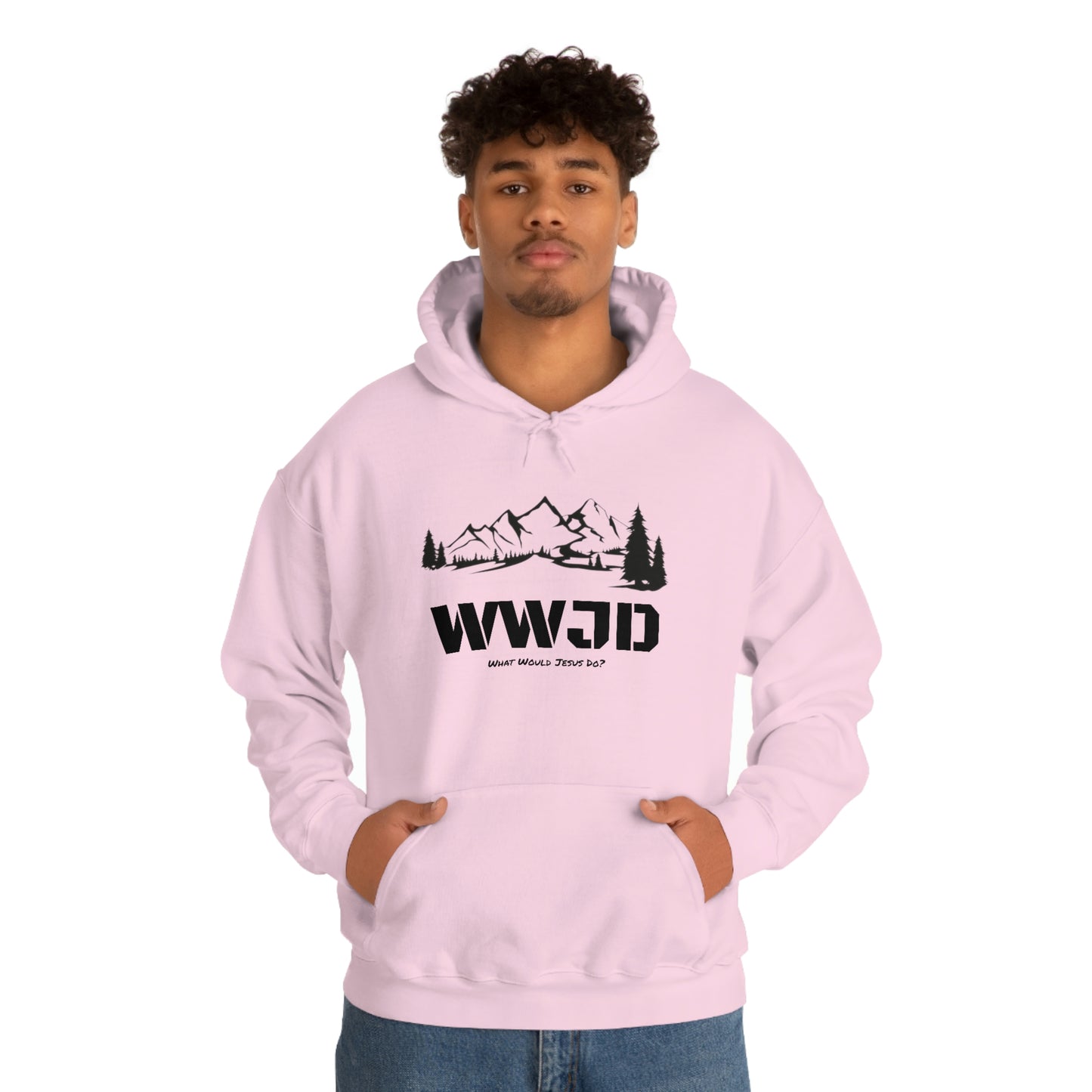 WWJD Unisex Heavy Blend™ Hooded Sweatshirt