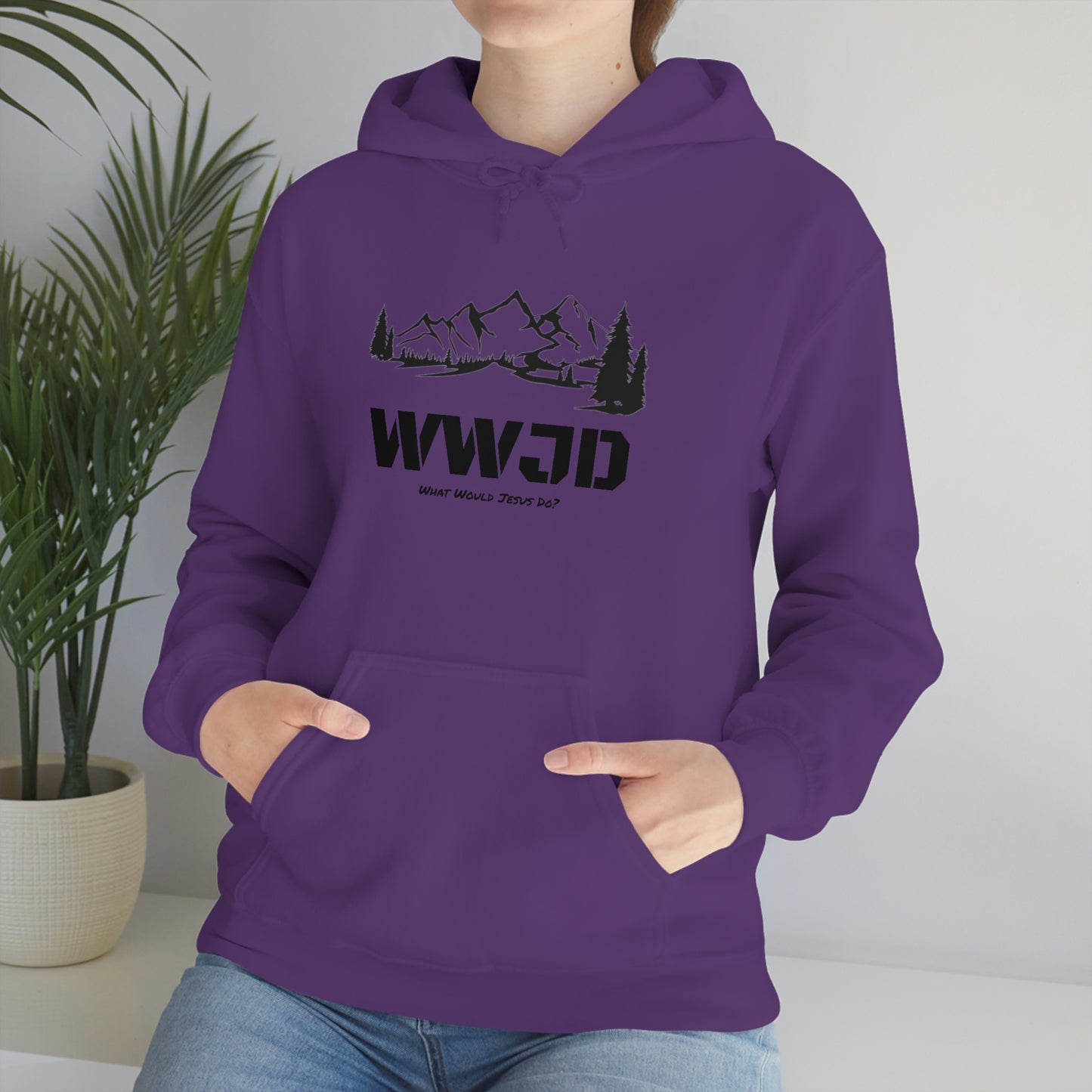 WWJD Unisex Heavy Blend™ Hooded Sweatshirt