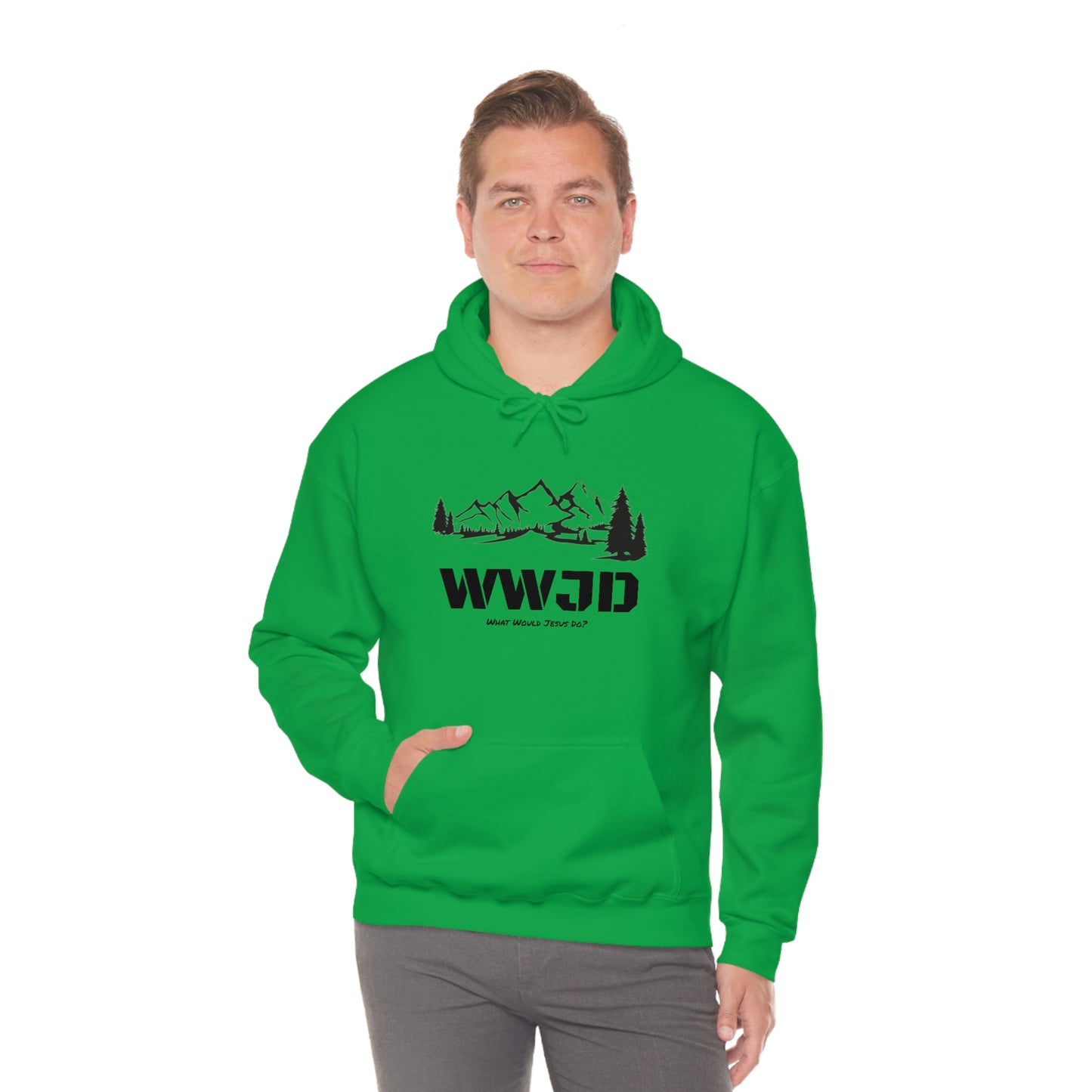 WWJD Unisex Heavy Blend™ Hooded Sweatshirt