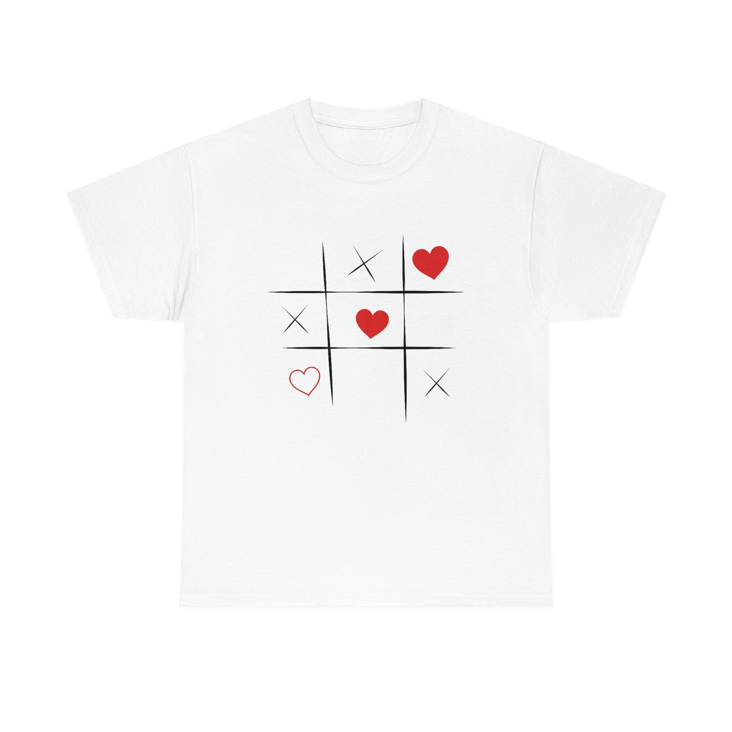 X & Hearts Unisex Heavy Cotton Tee