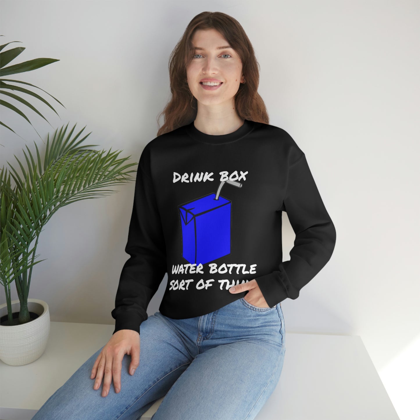 Drink Box Water Bottle Unisex Heavy Blend™ Crewneck Sweatshirt