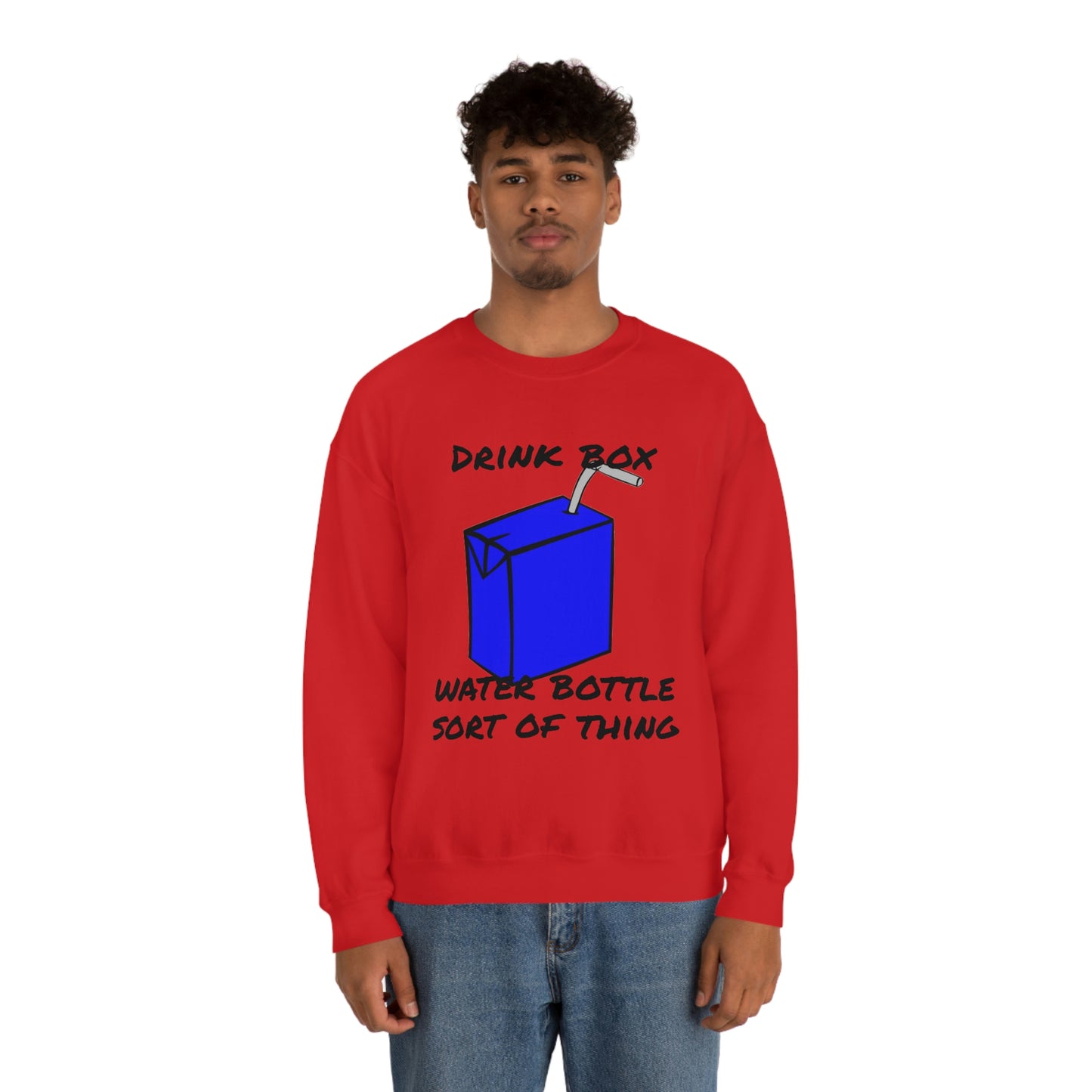 Drink Box Water Bottle Unisex Heavy Blend™ Crewneck Sweatshirt