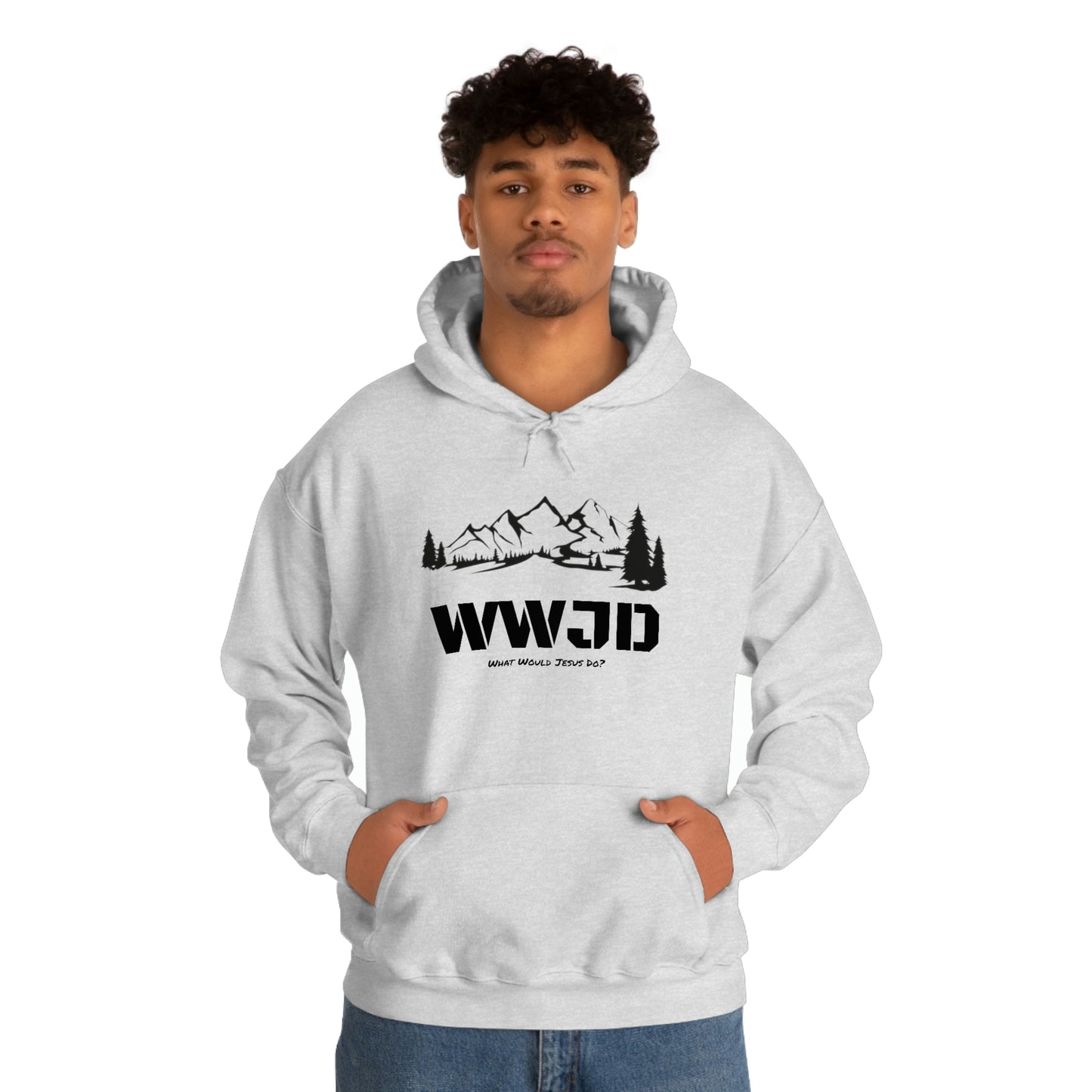 WWJD Unisex Heavy Blend™ Hooded Sweatshirt