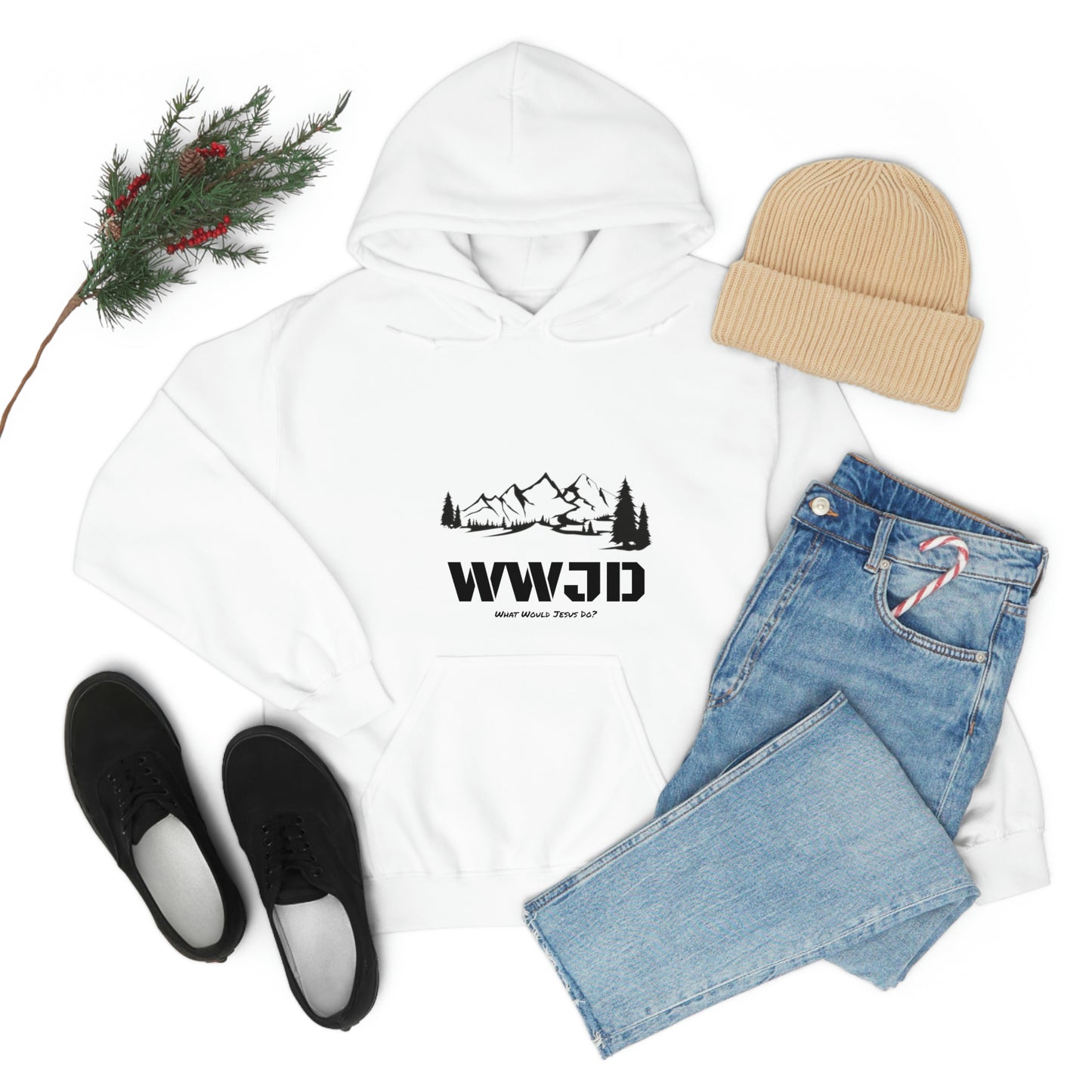 WWJD Unisex Heavy Blend™ Hooded Sweatshirt