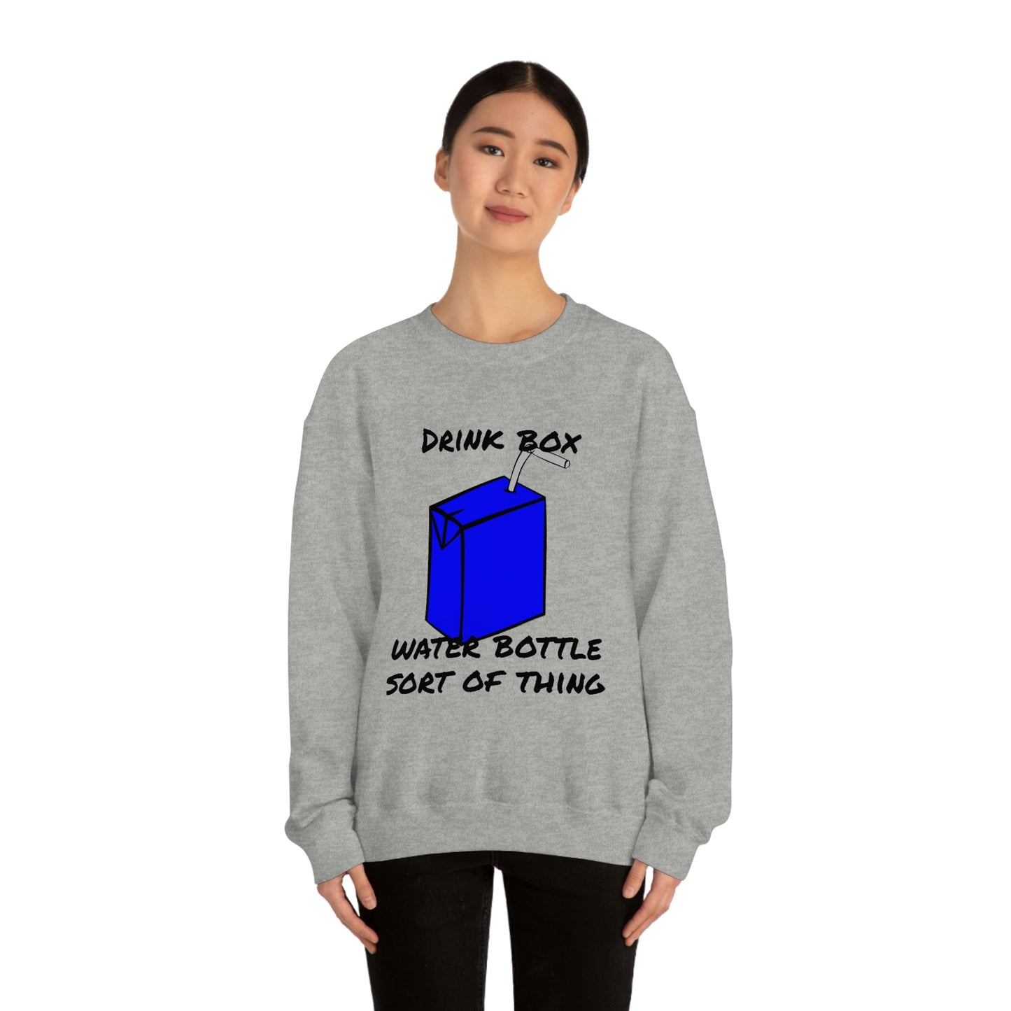 Drink Box Water Bottle Unisex Heavy Blend™ Crewneck Sweatshirt