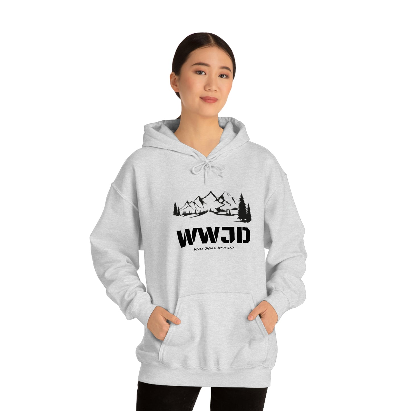 WWJD Unisex Heavy Blend™ Hooded Sweatshirt