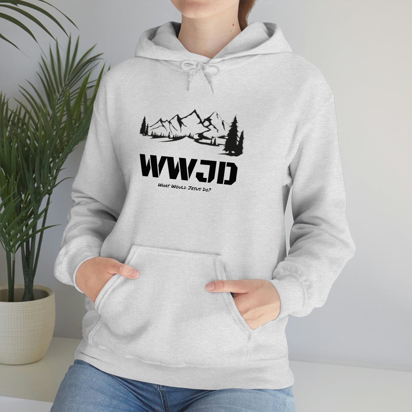 WWJD Unisex Heavy Blend™ Hooded Sweatshirt