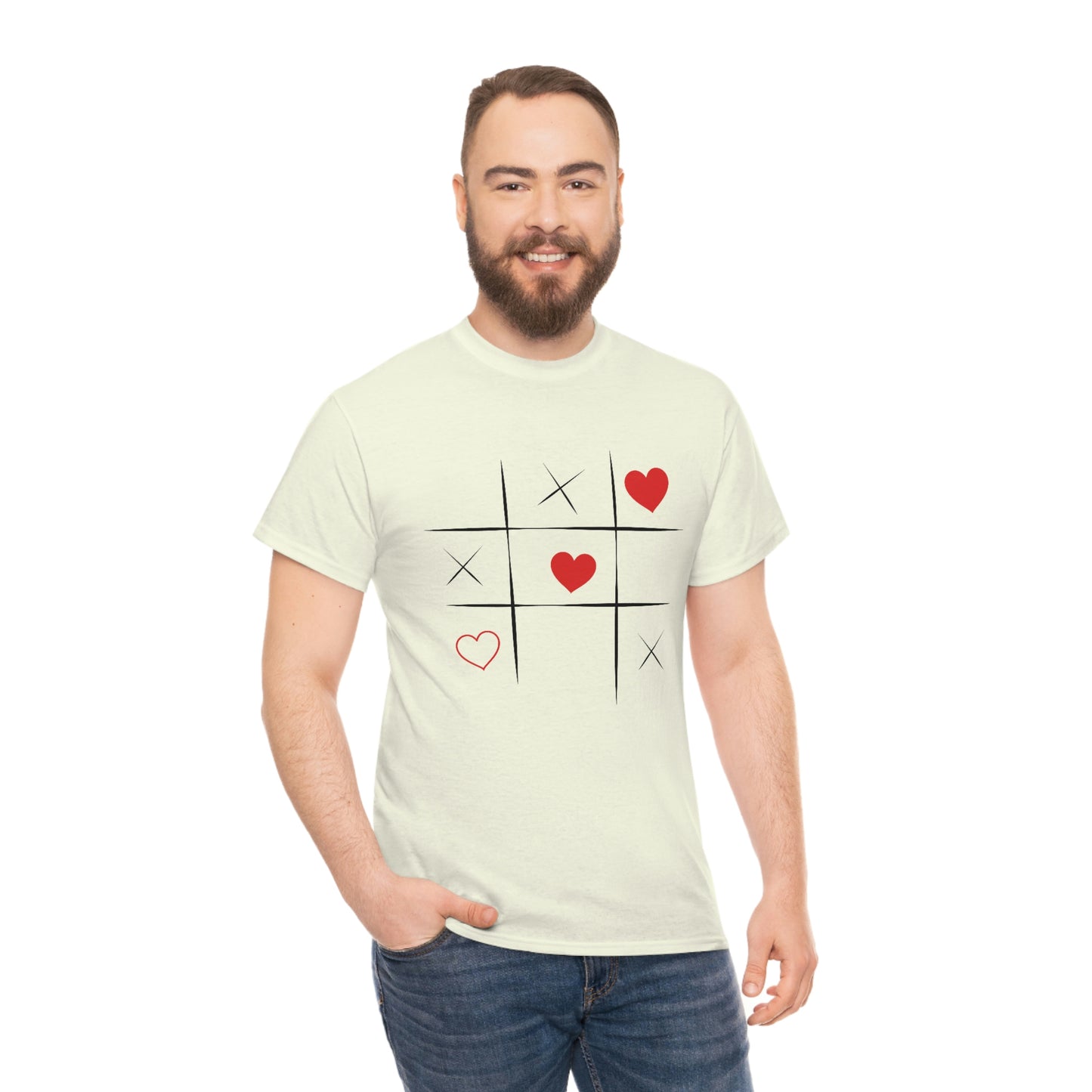 X & Hearts Unisex Heavy Cotton Tee