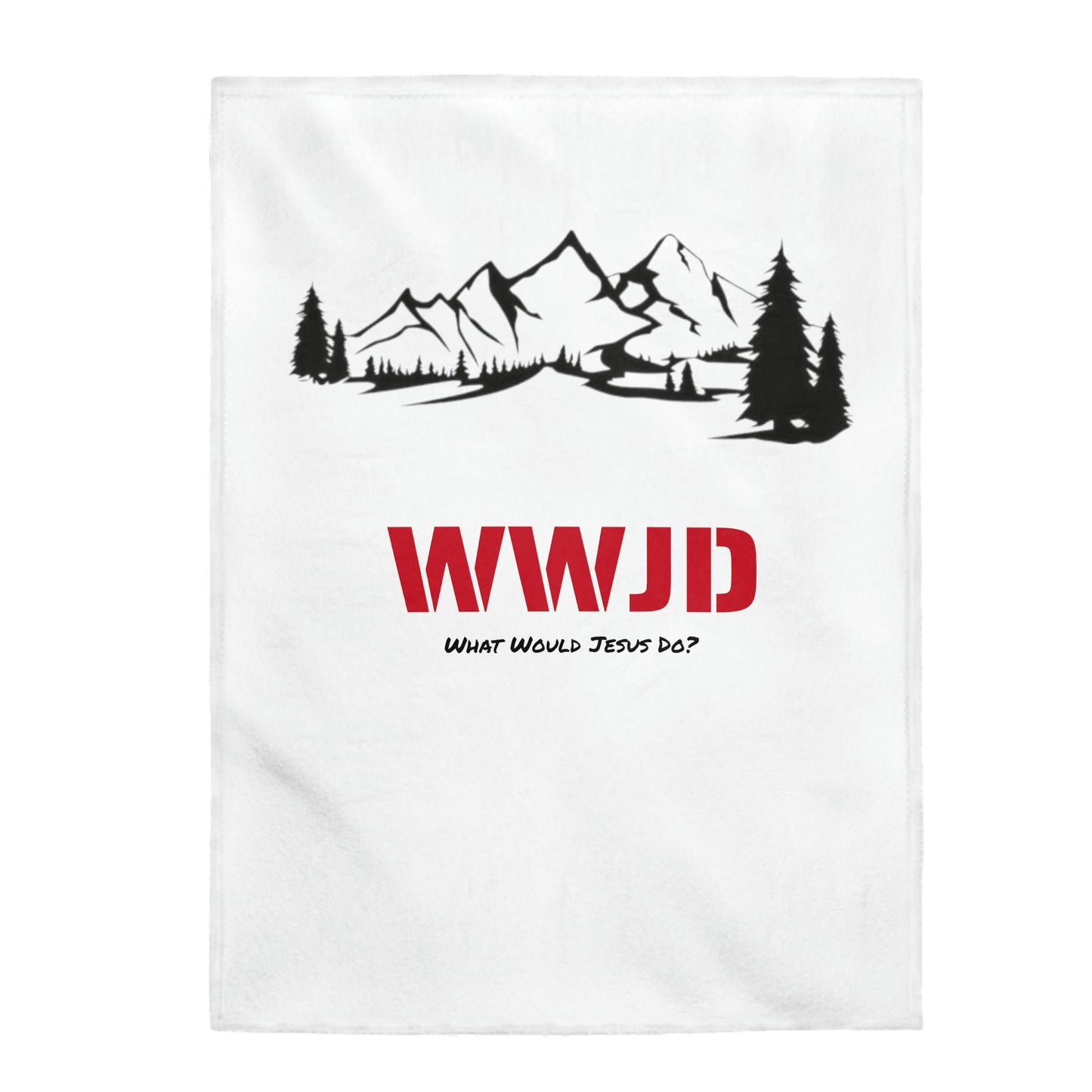 WWJD Velveteen Plush Blanket